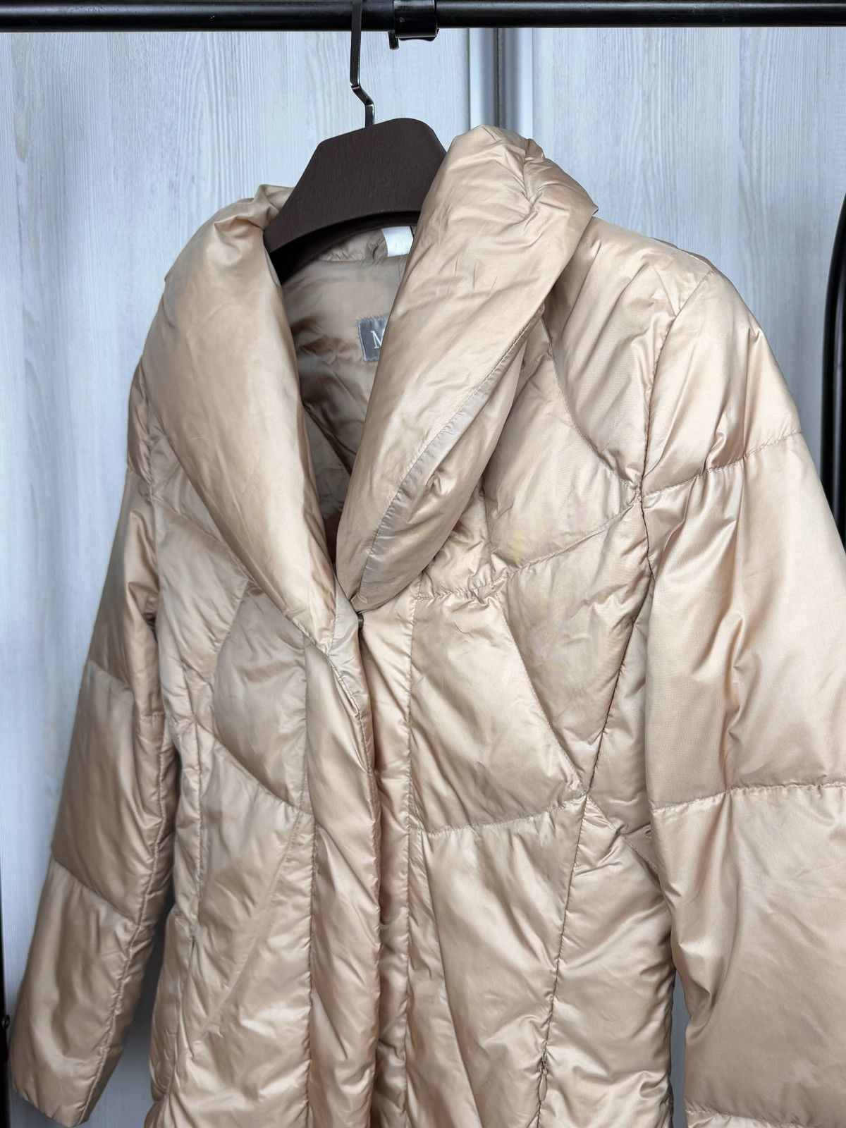Max Mara Max Mara Down Nylon Puffer Beige Quilted Short Slim Fit Size M / US 6-8 / IT 42-44 - 4 Thumbnail