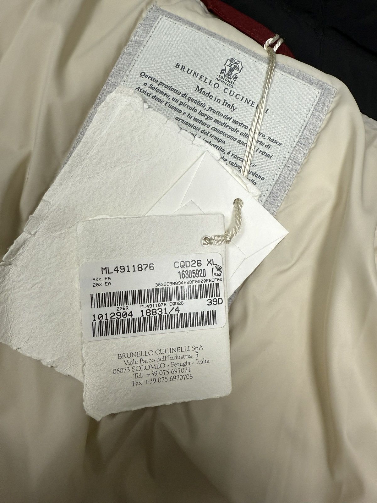 Brunello Cucinelli brand new Brunello Cucinelli Black Down Jacket Size US L / EU 52-54 / 3 - 4 Thumbnail