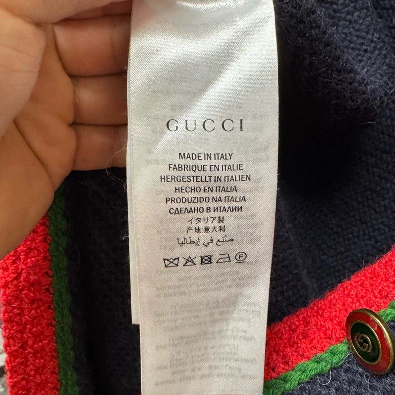 Gucci Gucci Co-branded NY alpaca hair back rhinestone letter logo Size S / US 4 / IT 40 - 5 Thumbnail