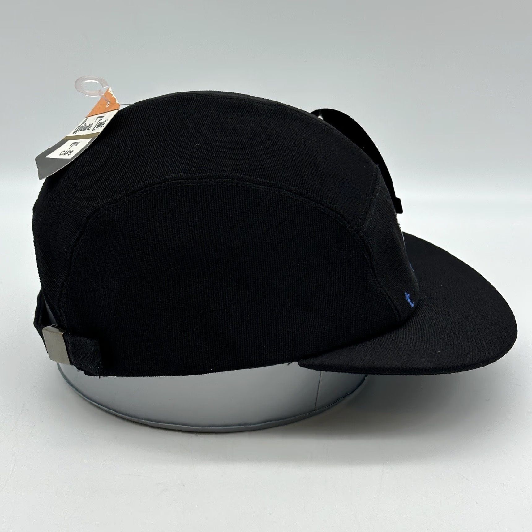 Vintage VINTAGE Warner Bros. Hat Cap 5 Panel Strap Back Black Taz 90s Cartoon 5 Panel NWT Mens Hat Size ONE SIZE - 5 Thumbnail