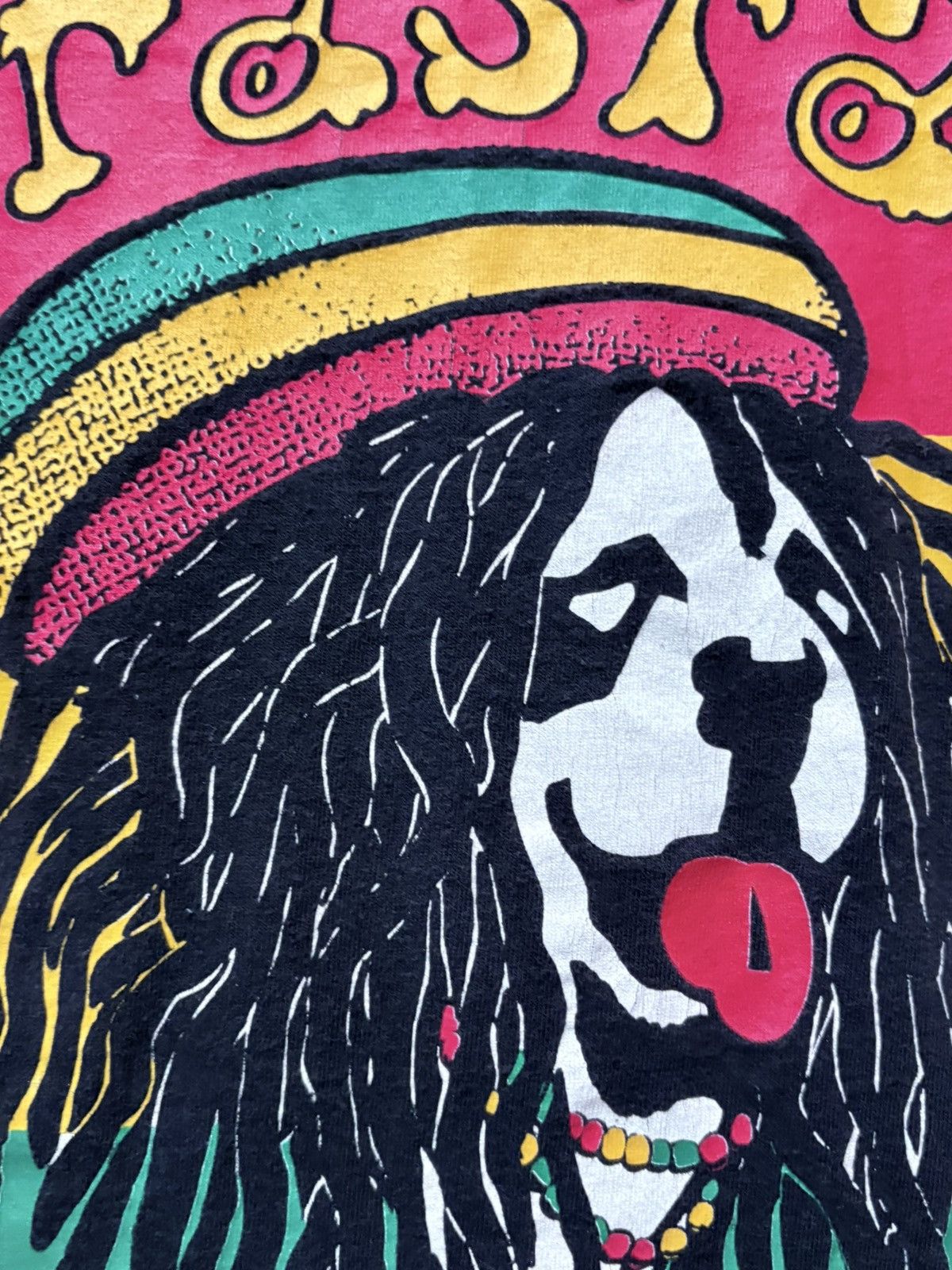 Big Dogs 90’s Big Dogs Rasta Single Stitch Vintage Tee Shirt Size US L / EU 52-54 / 3 - 7 Thumbnail