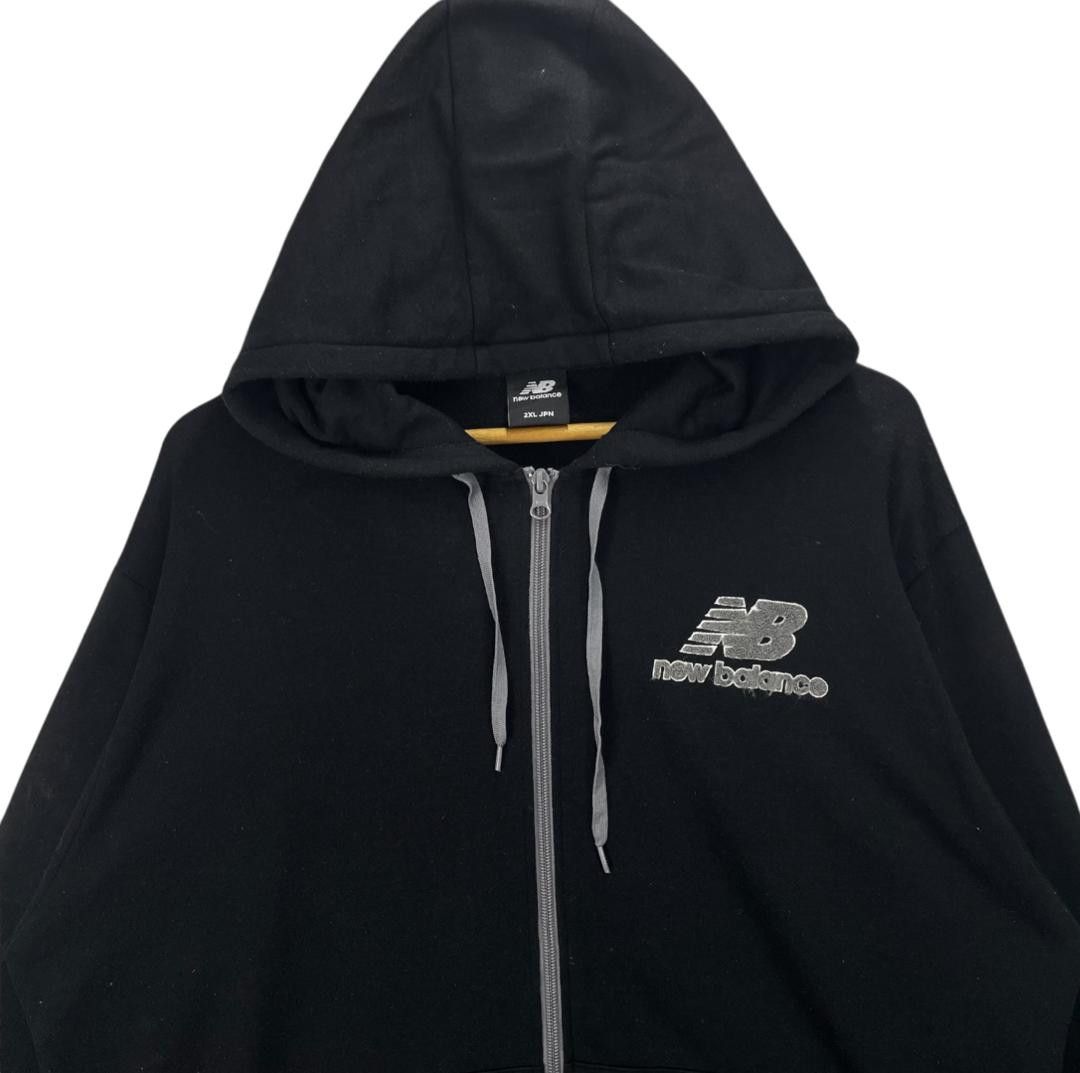 New Balance Vintage New Balance Boston Embroided Logo Full Zip Hoodie Size US XXL / EU 58 / 5 - 4 Thumbnail