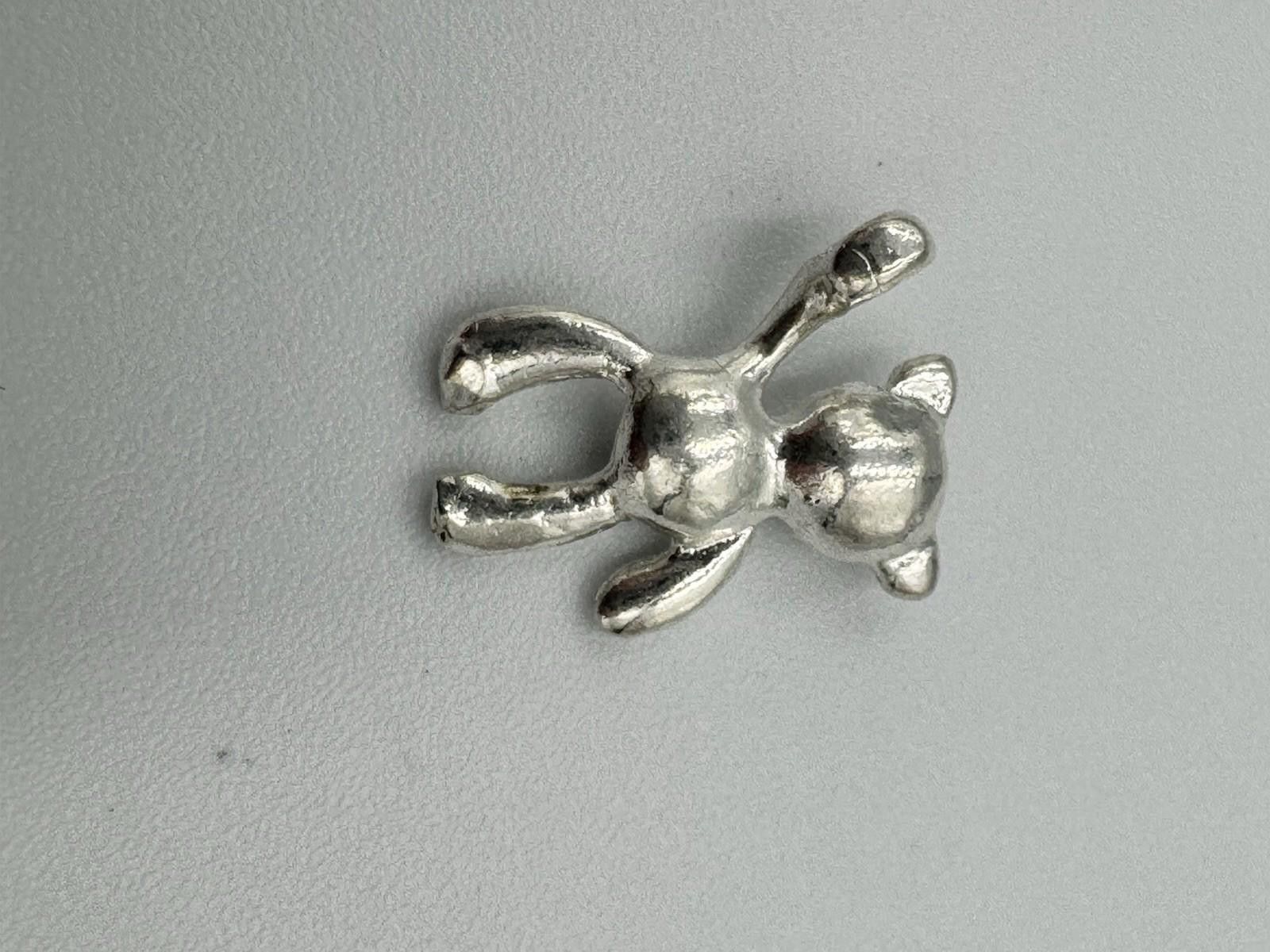 Designer Sterling Silver Teddy Bear Charm Pendant Kids Children .925 Size ONE SIZE - 4 Thumbnail