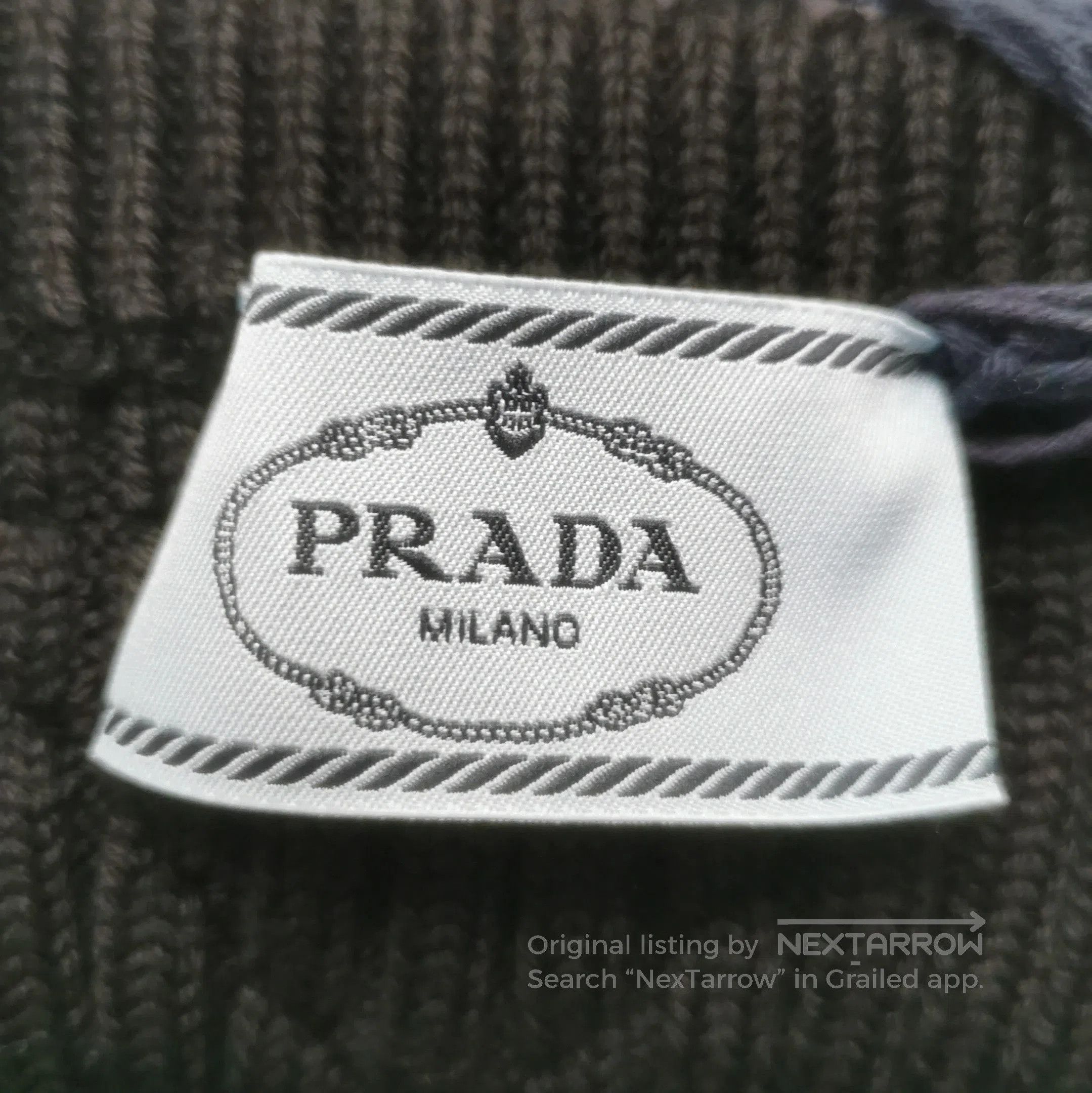 Prada Prada Black Wool Blend Logo Camisole Top . Size L / US 10 / IT 46 - 5 Thumbnail