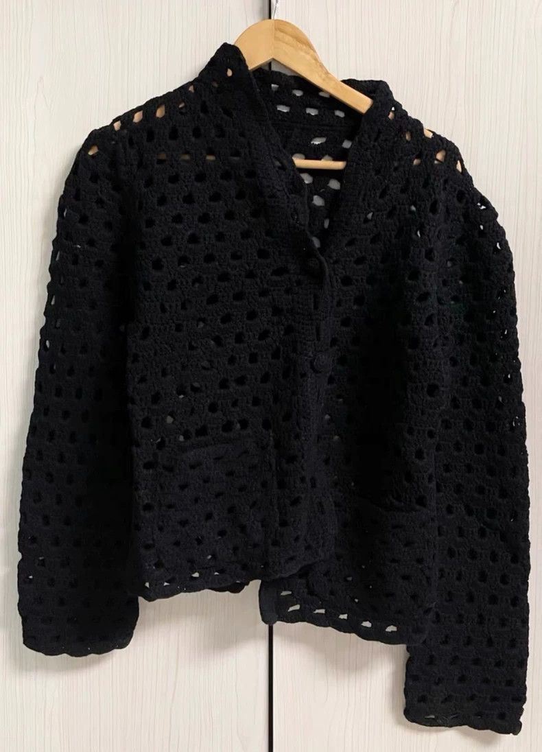 Issey Miyake issey miyake size:2 Hand-woven wool coat Size XXS / US 00 / IT 34 - 1 Thumbnail