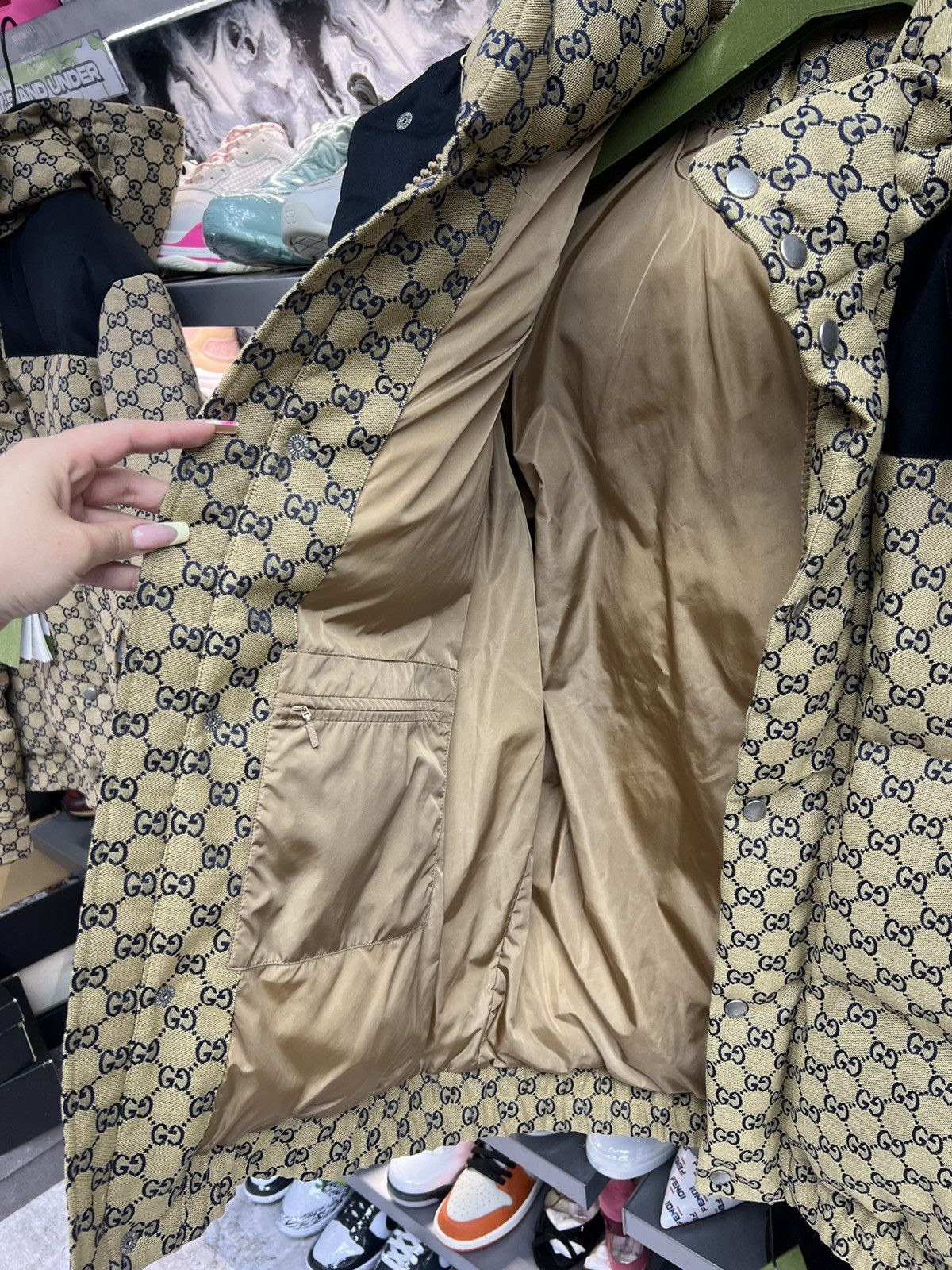 Gucci Gucci GG Canvas Puffer Jacket Size US XL / EU 56 / 4 - 14 Thumbnail