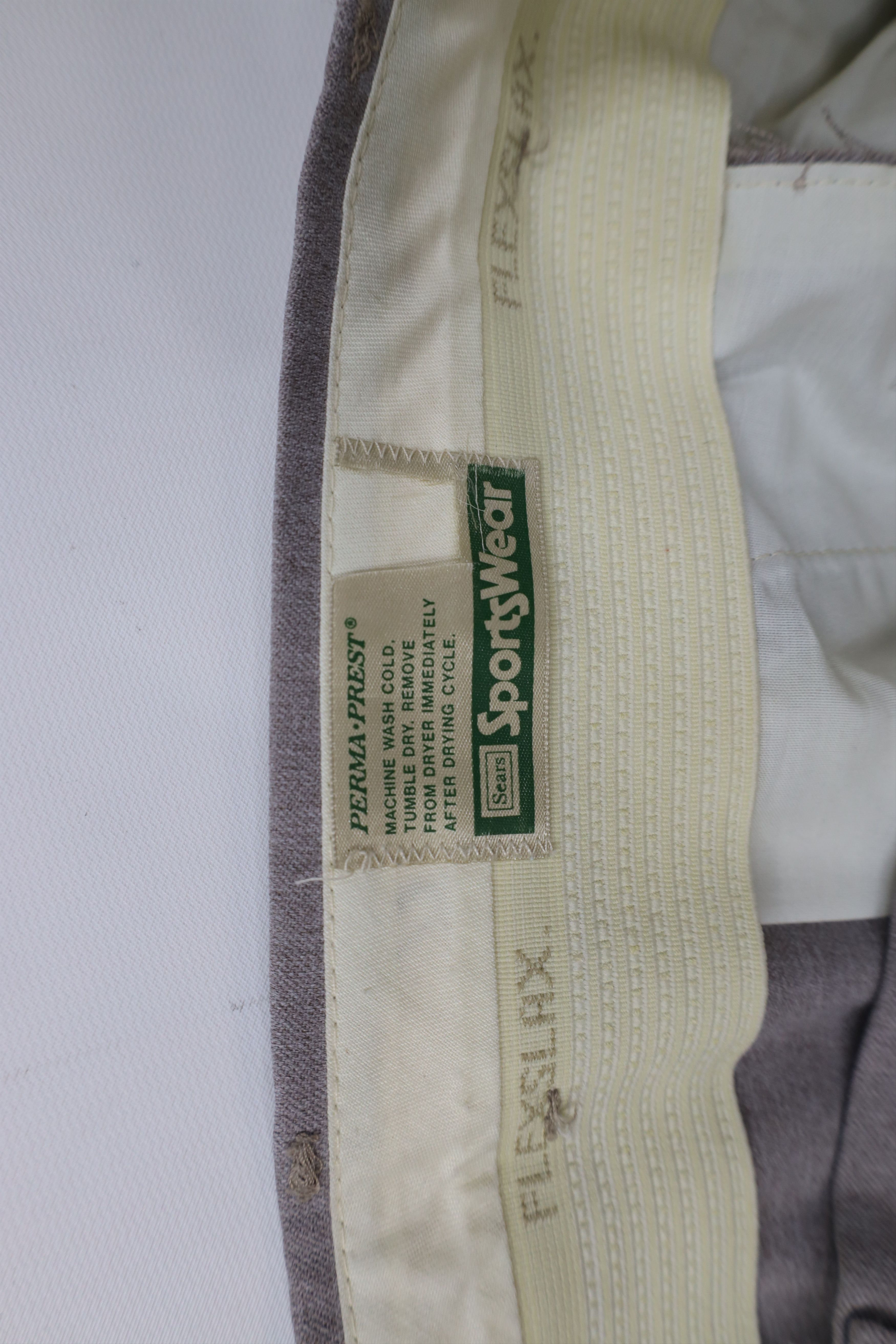 Vintage Vintage 70s Streetwear Flared Wide Leg Chino Pants Gray USA Size US 34 / EU 50 - 8 Thumbnail
