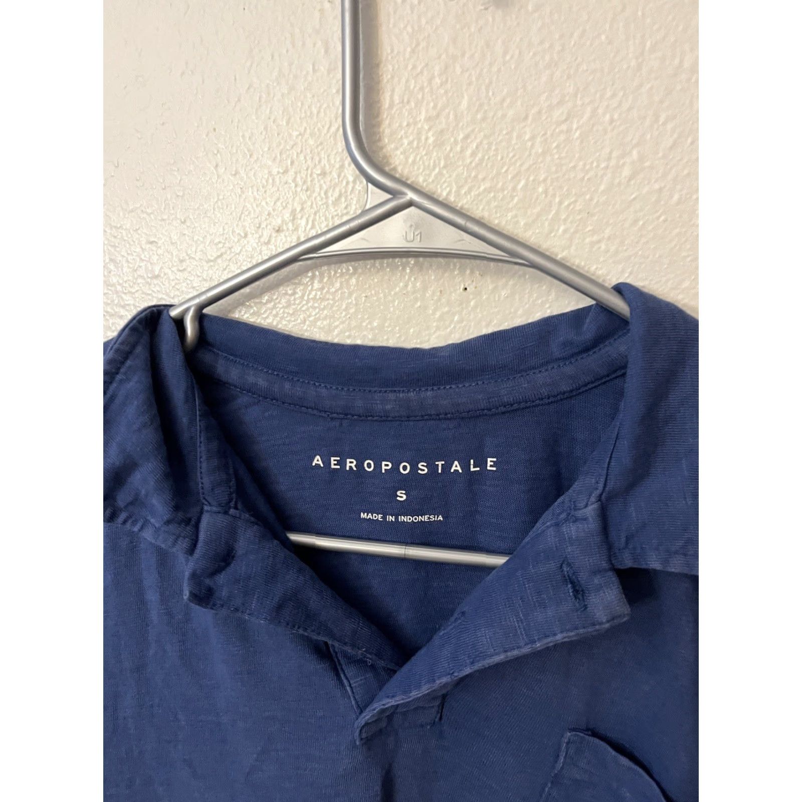 Aeropostale Aeropostale Mens Polo Shirt S Blue Short Sleeve Preppy Casual Size US S / EU 44-46 / 1 - 2 Thumbnail