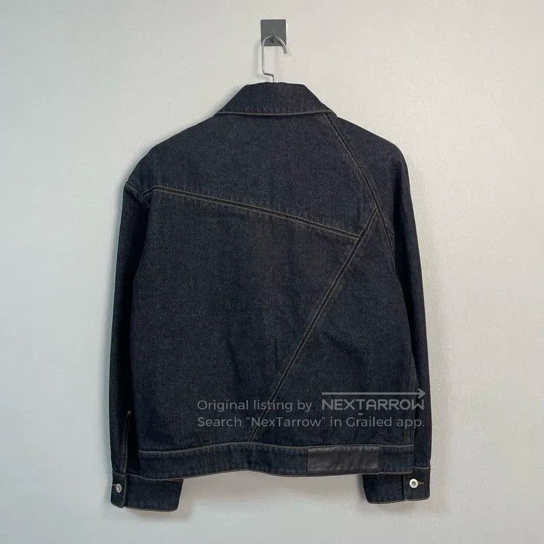 Loewe Loewe Black and Gray Geometric Line Denim Jacket Size US S / EU 44-46 / 1 - 2 Thumbnail