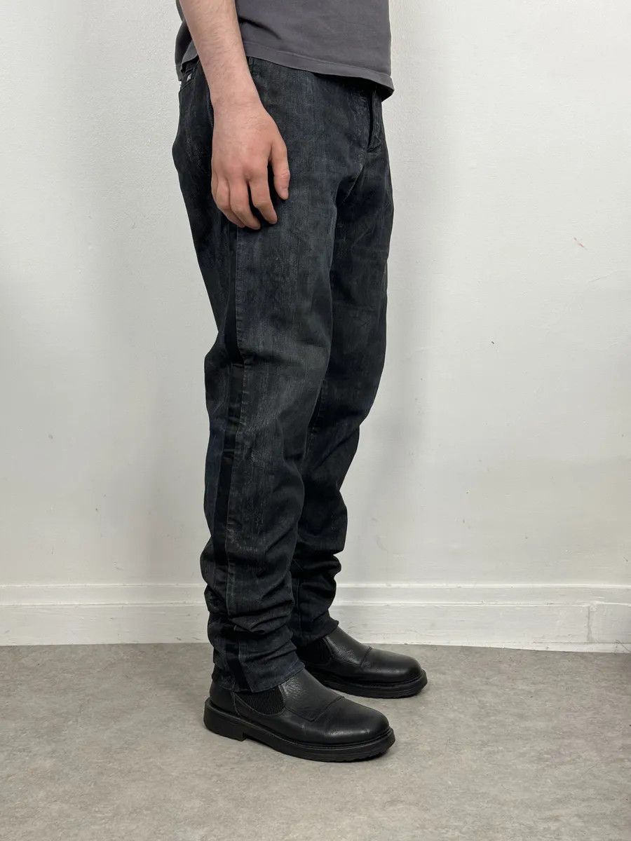 Dolce & Gabbana AW2006 Dolce & Gabbana Black Reworked Waxed Wenim Jeans Size US 32 / EU 48 - 3 Thumbnail