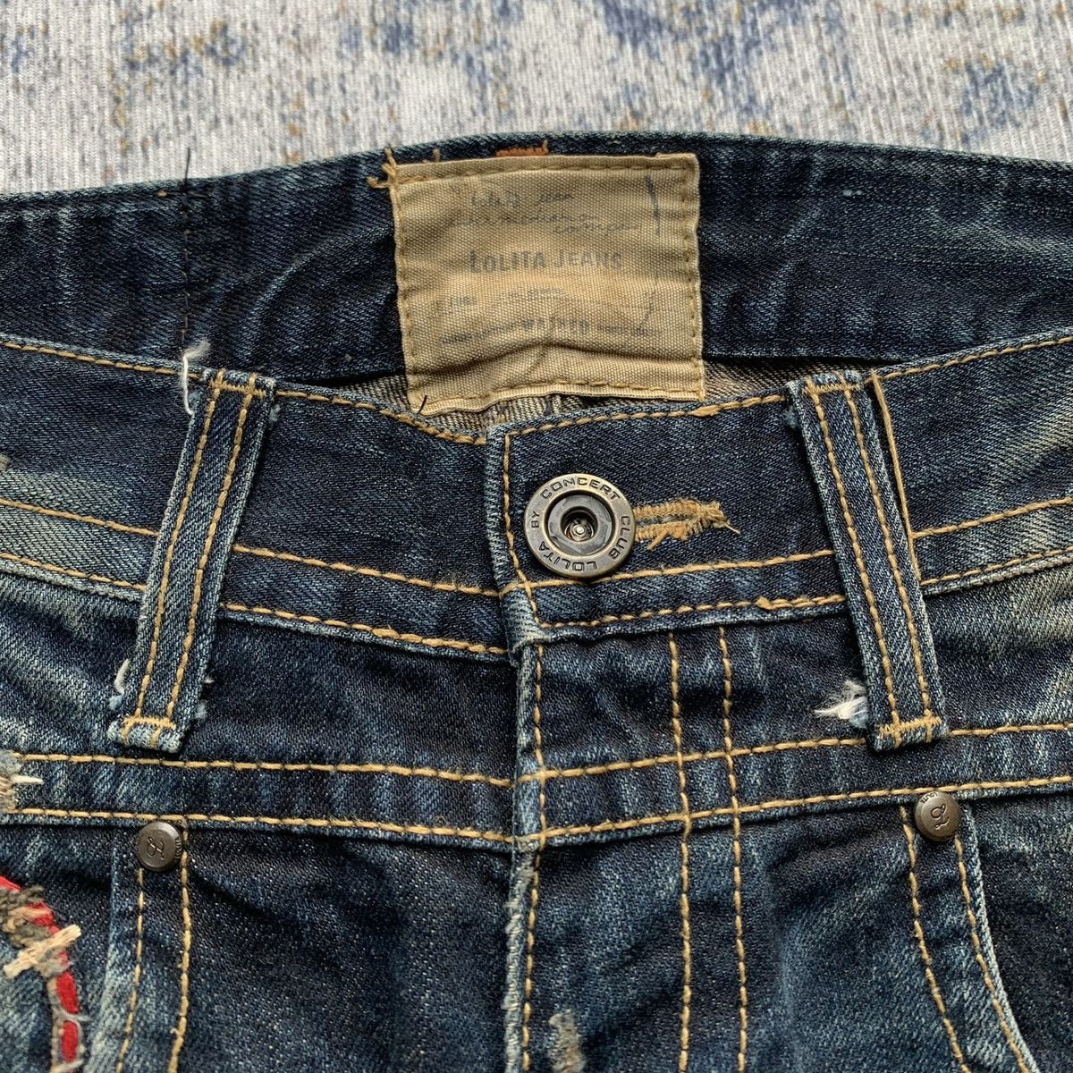 Japanese Brand Rare 2000s Lolita Mudwash Japanese Distressed Jeans Size US 30 / EU 46 - 5 Thumbnail