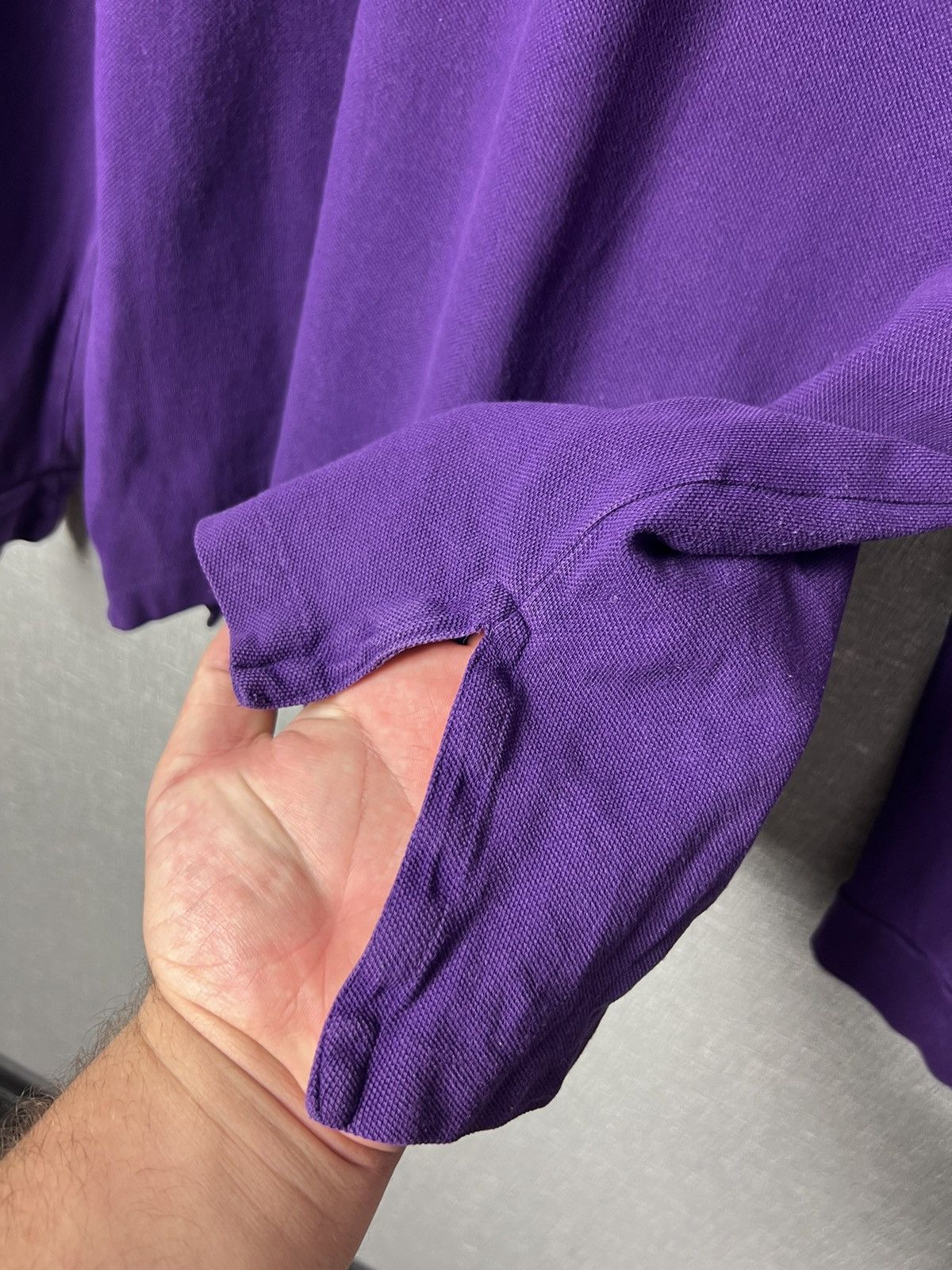 Polo Ralph Lauren Vintage Polo Ralph Lauren New York Purple Polo Long Sleeve Size US XL / EU 56 / 4 - 11 Thumbnail