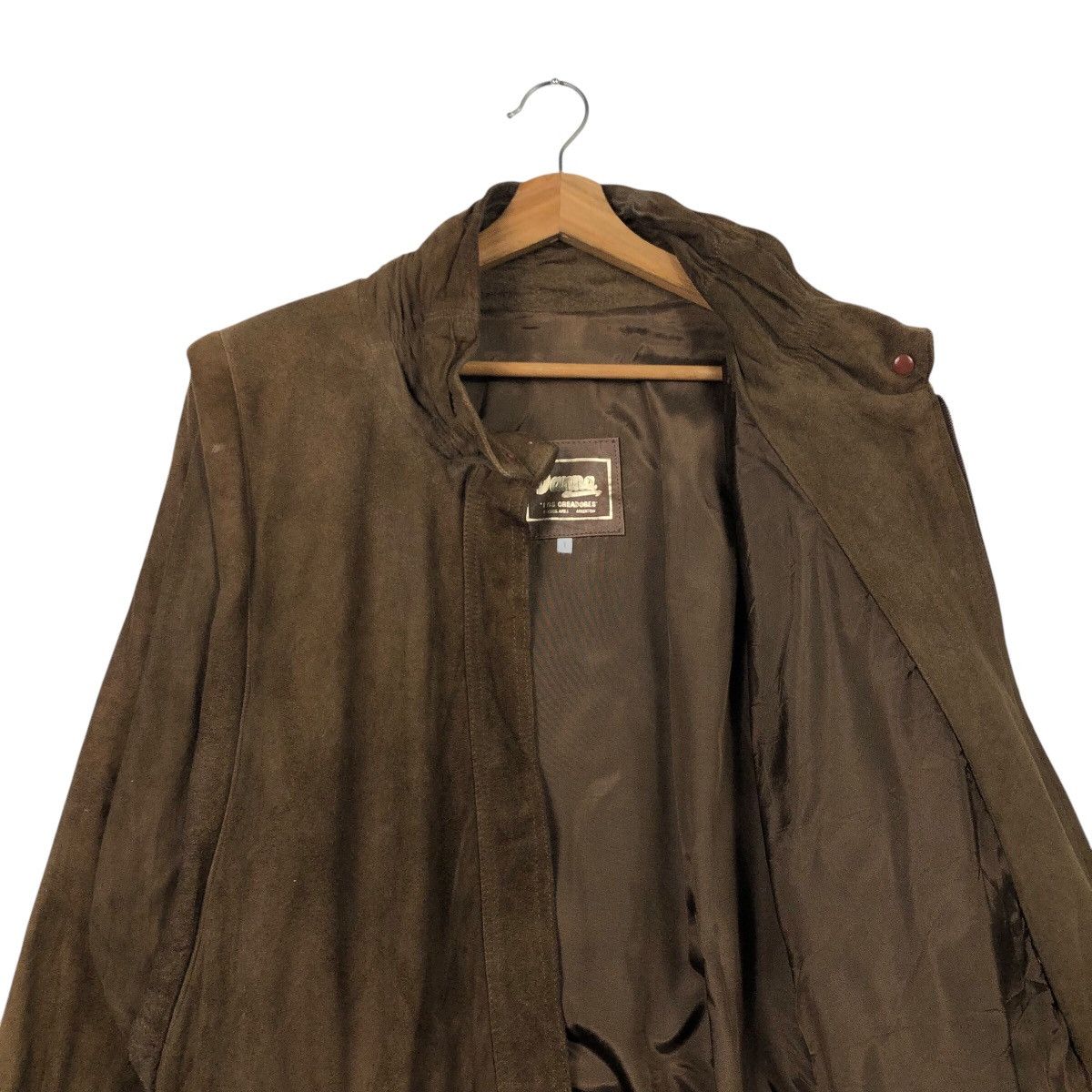 Genuine Leather 📌Vintage Fly Bomber Jacket Leather Danna Issey Miyake Size US M / EU 48-50 / 2 - 13 Thumbnail