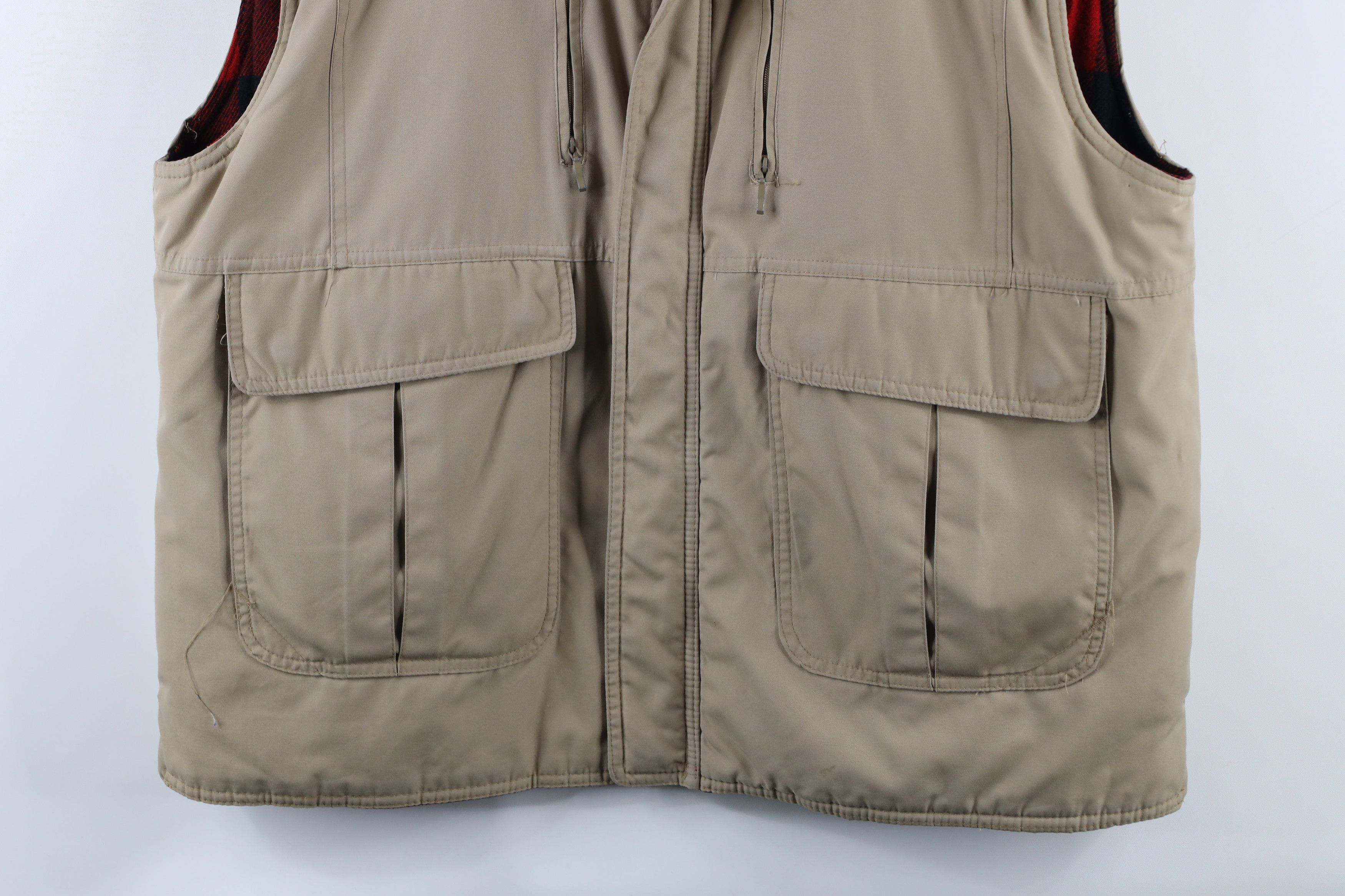 Vintage Vintage 70s Streetwear Lined Full Zip Puffer Vest Jacket Size US XL / EU 56 / 4 - 3 Thumbnail