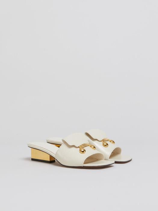 Marni o1w1db10326 Leather Sandals in White Size US 9 / IT 39 - 1 Thumbnail