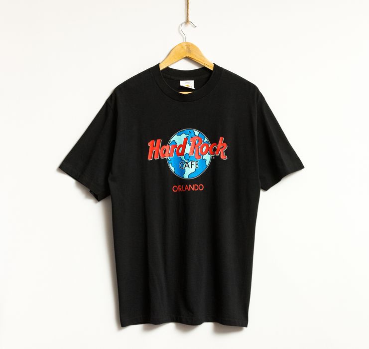 Hard Rock Cafe 90s Vintage Hard Rock Cafe Orlando Black Tshirt 19224 ...