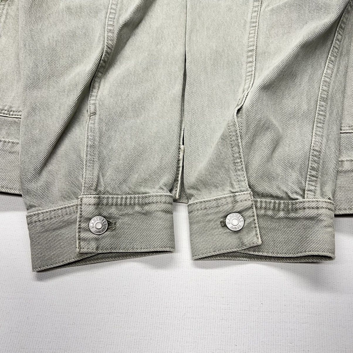 Madewell Madewell Jean Jacket Green Chore Denim Coat Faded Pockets Size M / US 6-8 / IT 42-44 - 6 Thumbnail