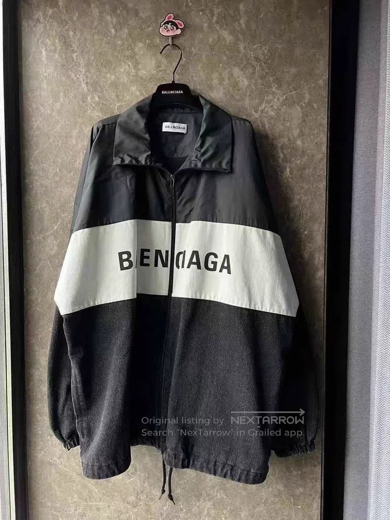Balenciaga Balenciaga Denim Patched Windbreaker Size XS / US 0-2 / IT 36-38 - 1 Thumbnail