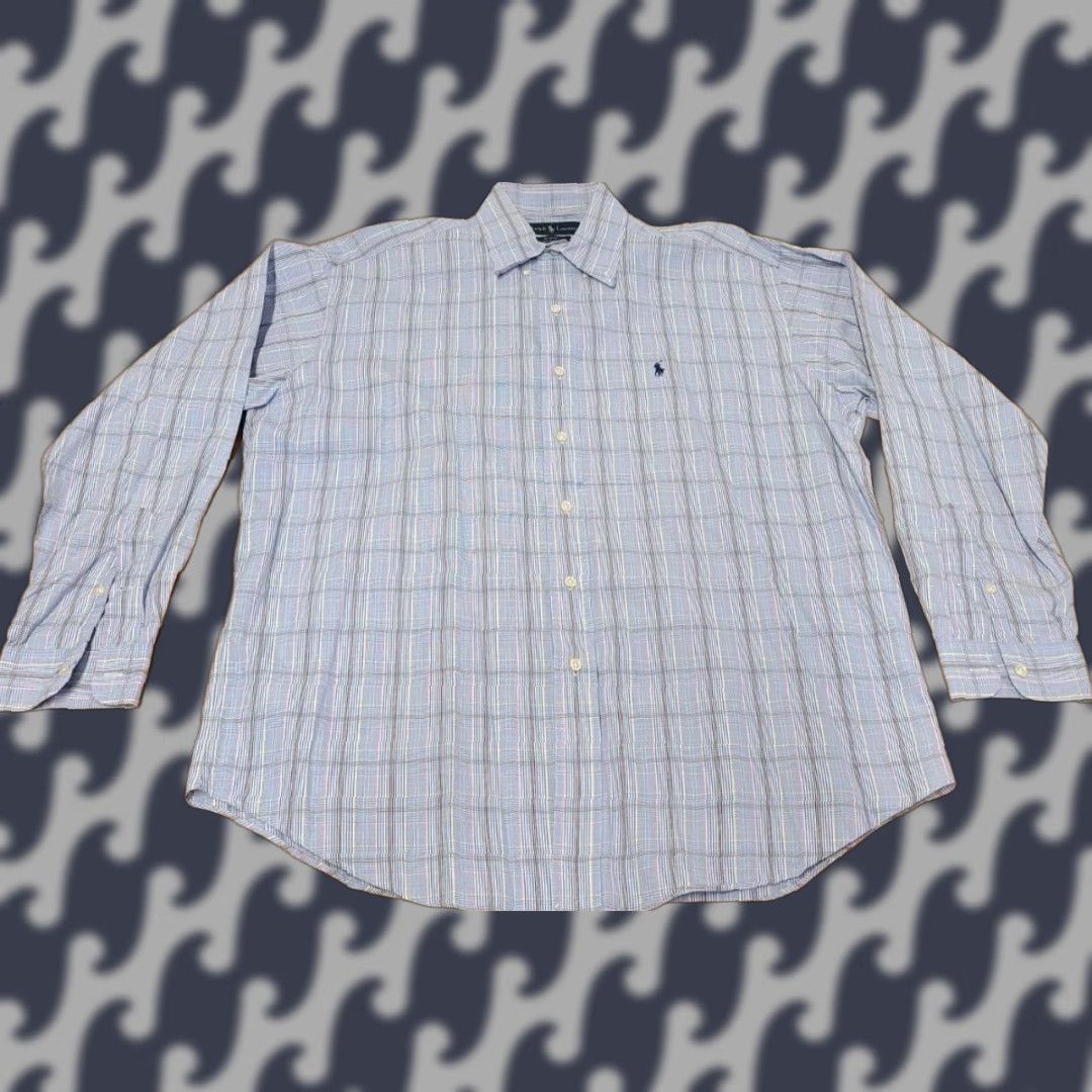 Polo Ralph Lauren Polo Ralph Lauren Shirt Men's Blue Pink Plaid Large Long Sleeve Button Blake Size US L / EU 52-54 / 3 - 1 Thumbnail
