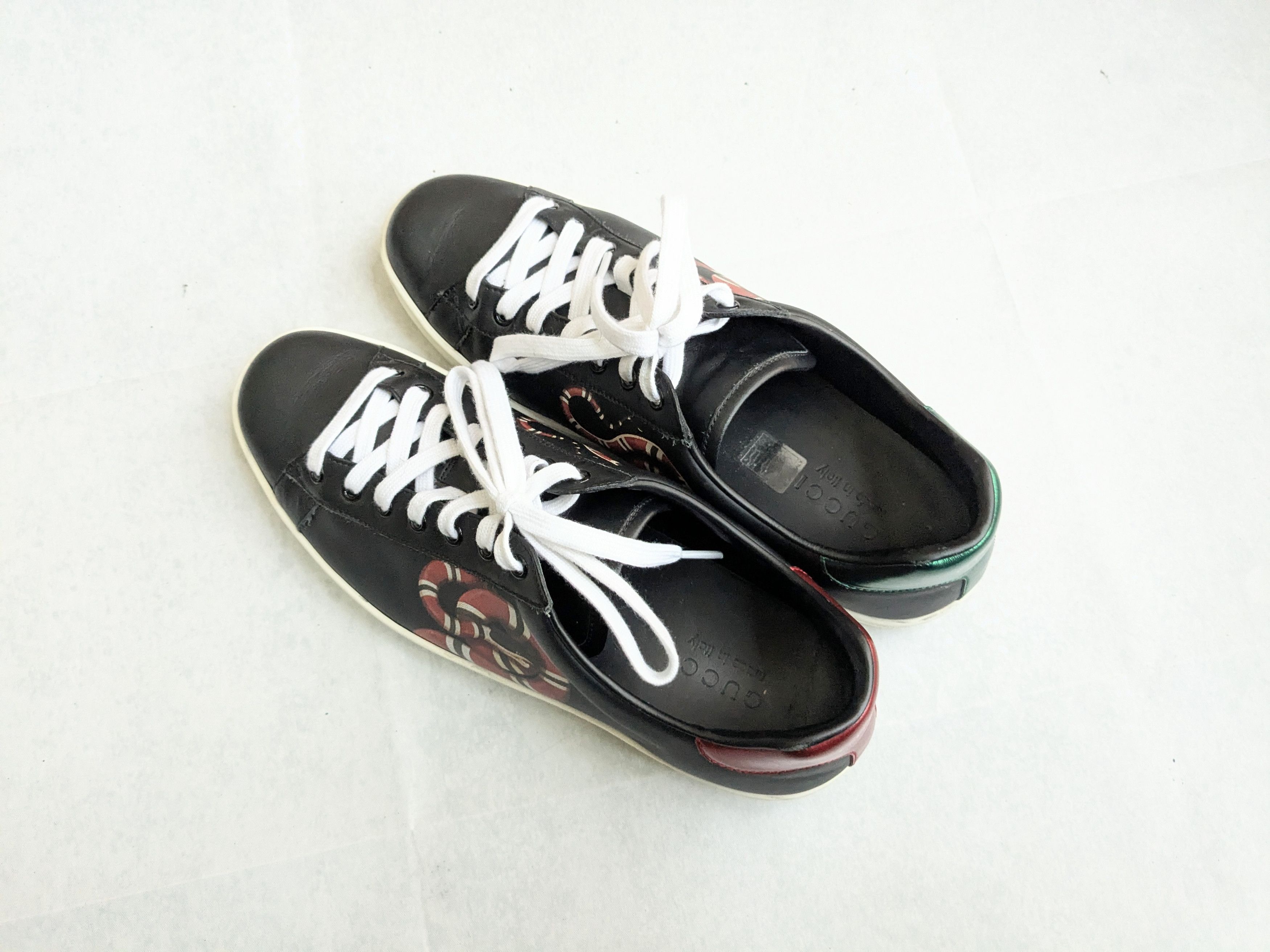 Gucci Gucci Ace Sneakers King Snake 10.5 Black Size US 10.5 / EU 43-44 - 11 Thumbnail