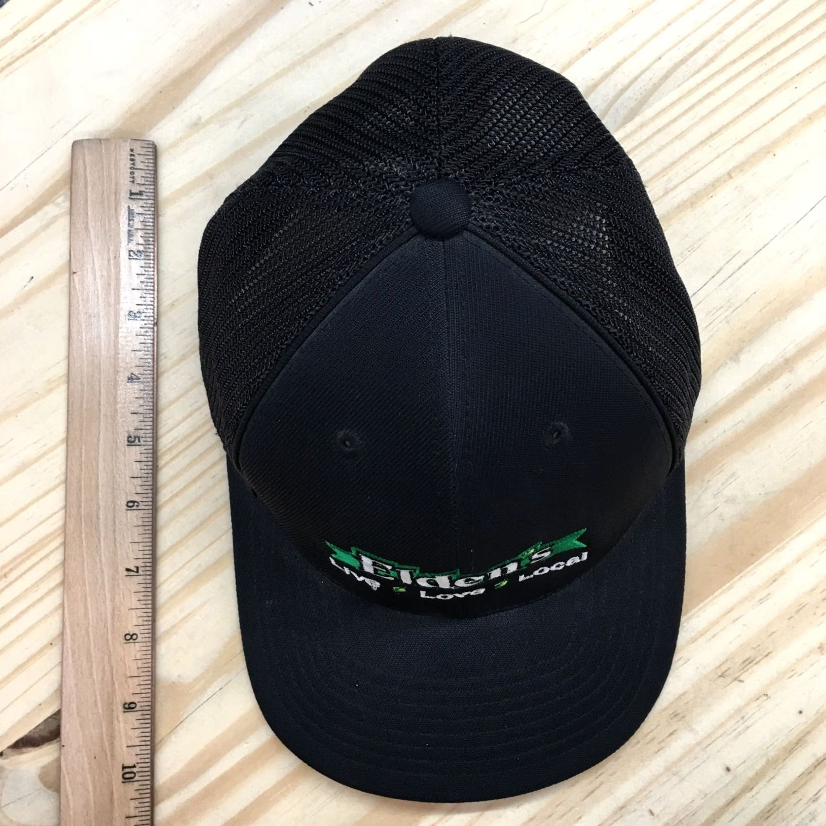Logo 7 Elden'S Pacific Headwear Baseball Cap Mens Black S-M Adjustable Embroidered Logo Size ONE SIZE - 3 Thumbnail