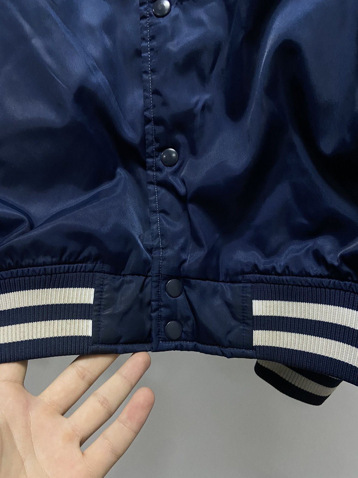 New York Yankees × Vintage New York Yankees Bomber Jacket Vintage Big Logo Baseball Size US XXL / EU 58 / 5 - 10 Thumbnail