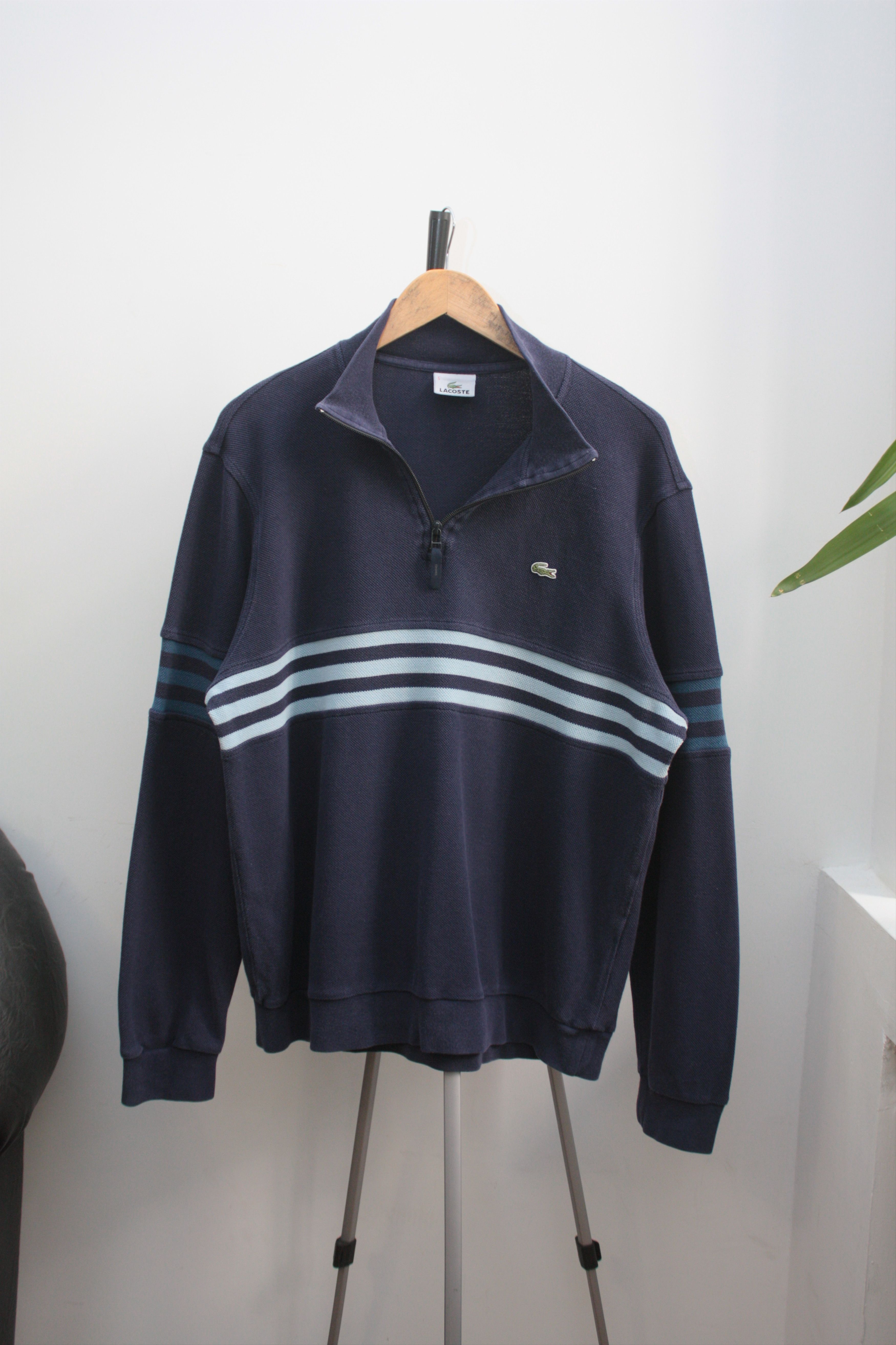 Lacoste Lacoste Vintage Navy Pullover Men's L Size US L / EU 52-54 / 3 - 3 Thumbnail