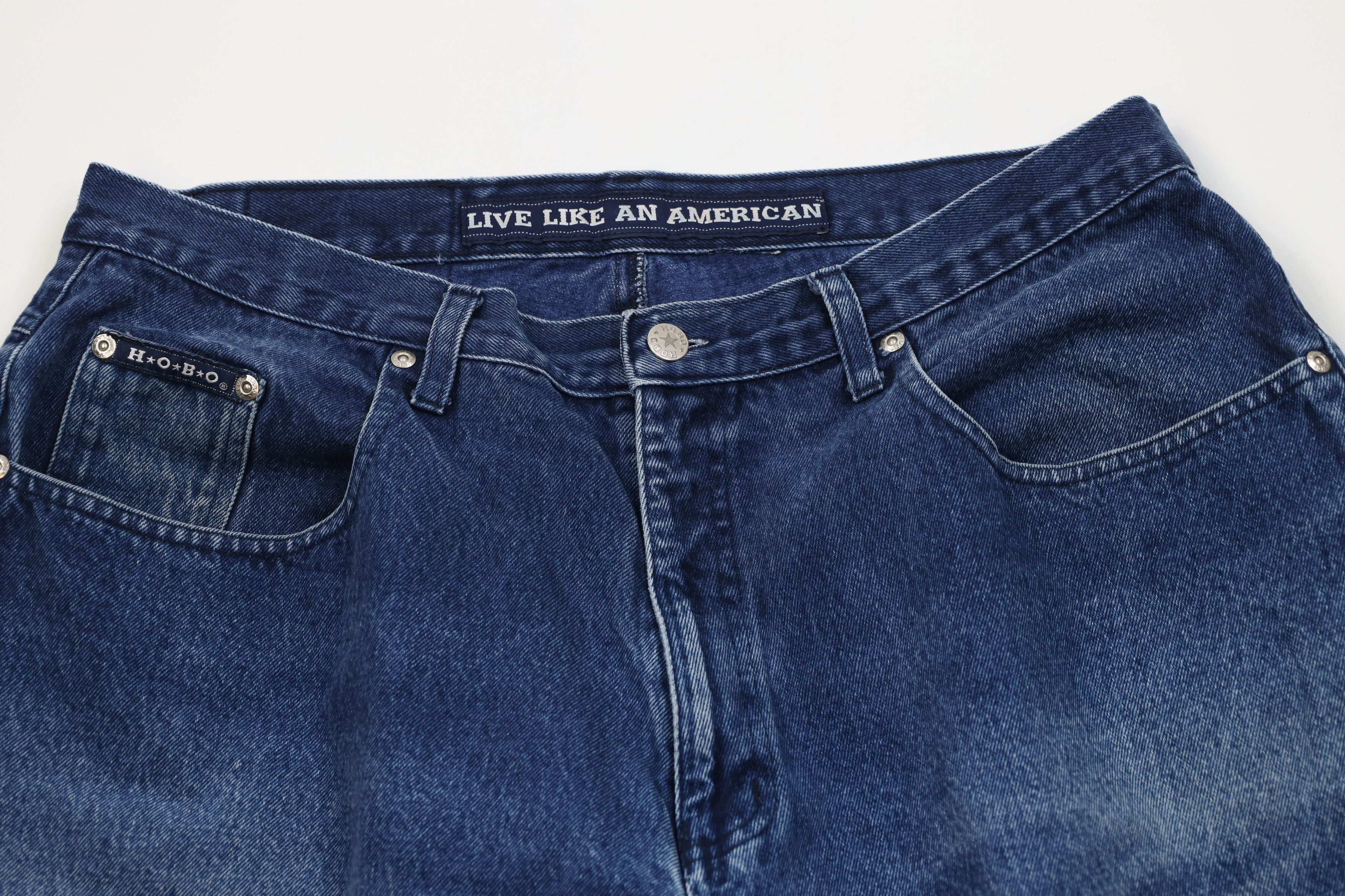 Vintage Vintage 90s Y2K Streetwear Fit Denim Jean Shorts Jorts Blue Size US 36 / EU 52 - 2 Thumbnail