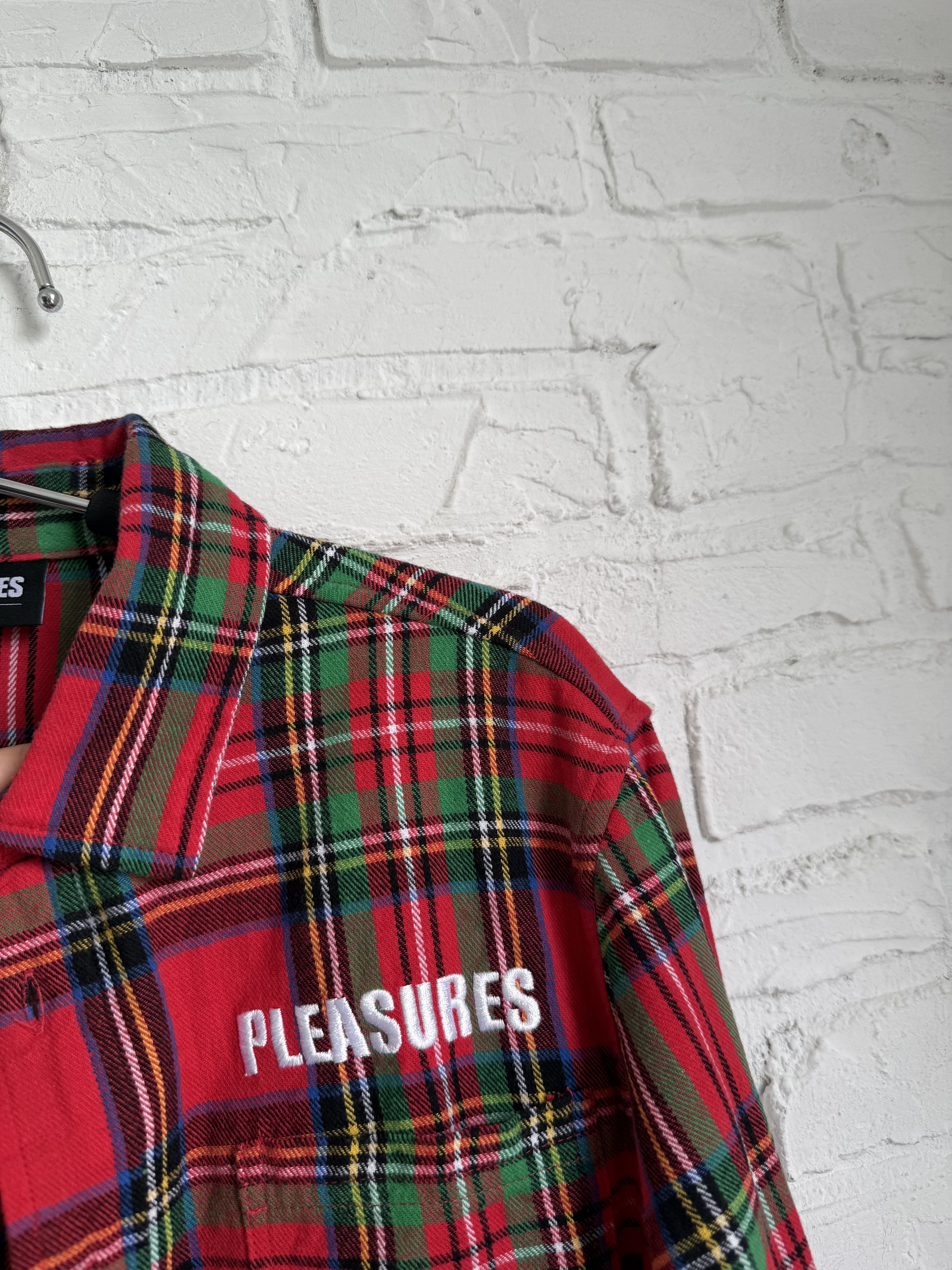Pleasures Pleasures flannel shirt back logo Size US M / EU 48-50 / 2 - 5 Thumbnail