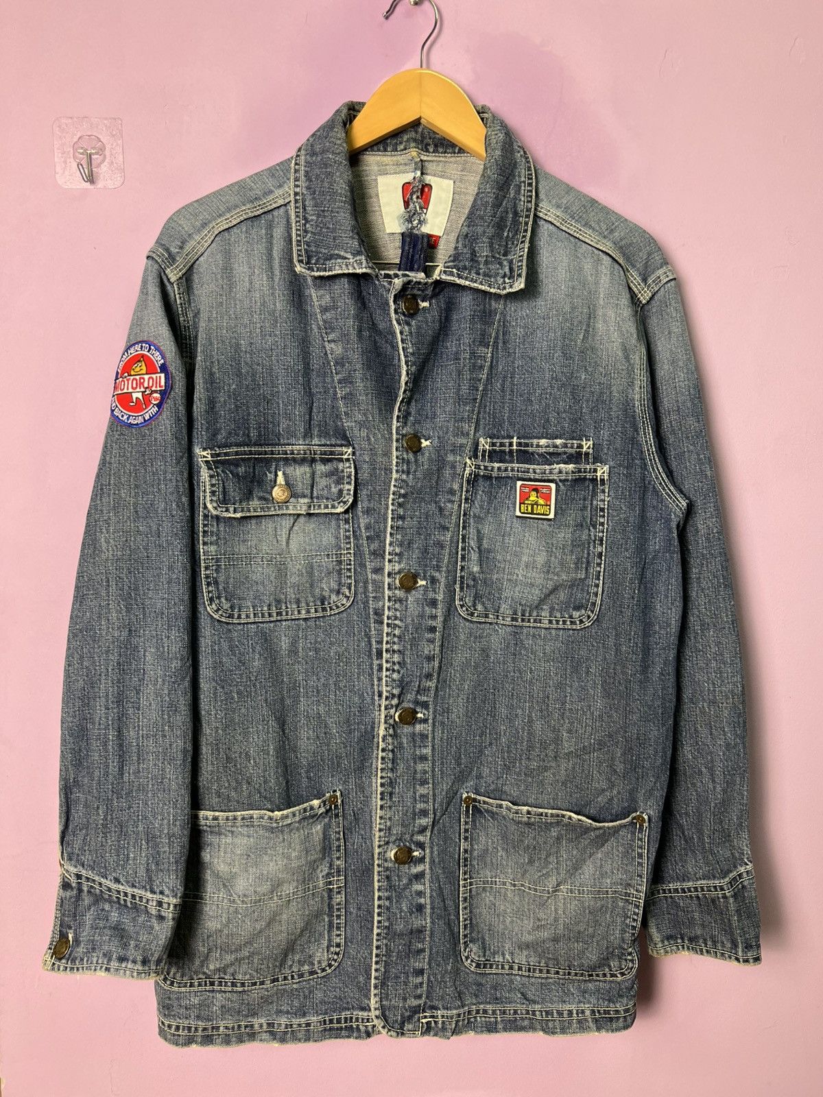 Ben Davis 🔥Rare Ben Davis Motor Oil Chore Jacket Size US M / EU 48-50 / 2 - 2 Thumbnail