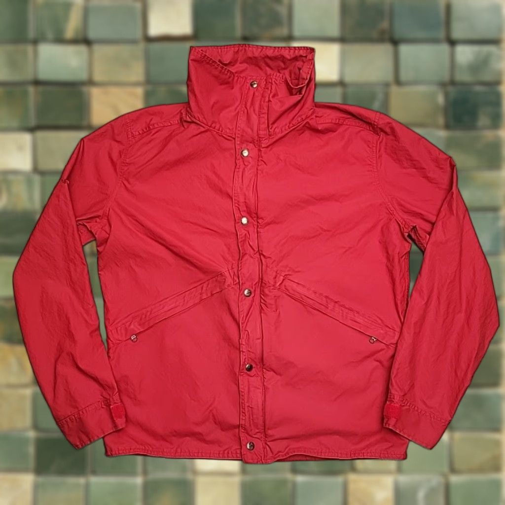 Vintage VTG LL Bean Climbing Jacket Cover Mens XL Red Nylon Cotton Blend Windbreaker Jacket Red XL Mens Size US XL / EU 56 / 4 - 1 Thumbnail