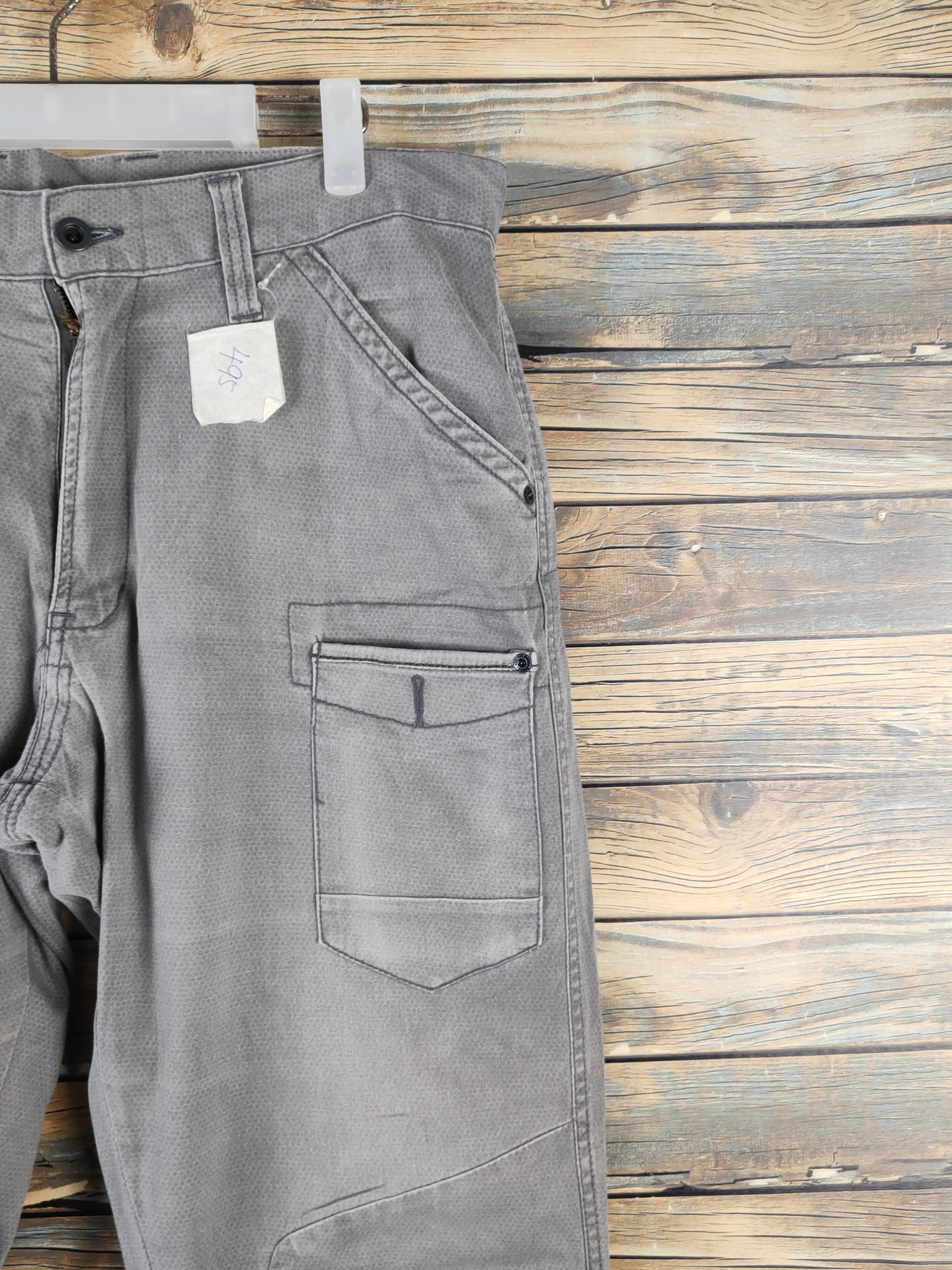 Japanese Brand IZ frontier Japan Gray Faded Multipocket Cargo Pants #495 Size US 36 / EU 52 - 6 Thumbnail