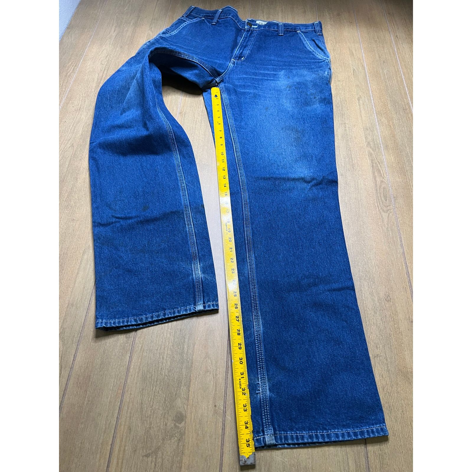 Carhartt Carhartt Dungaree Fit Carpenter Jeans 36x36 Blue Denim baggy Size US 36 / EU 52 - 6 Thumbnail