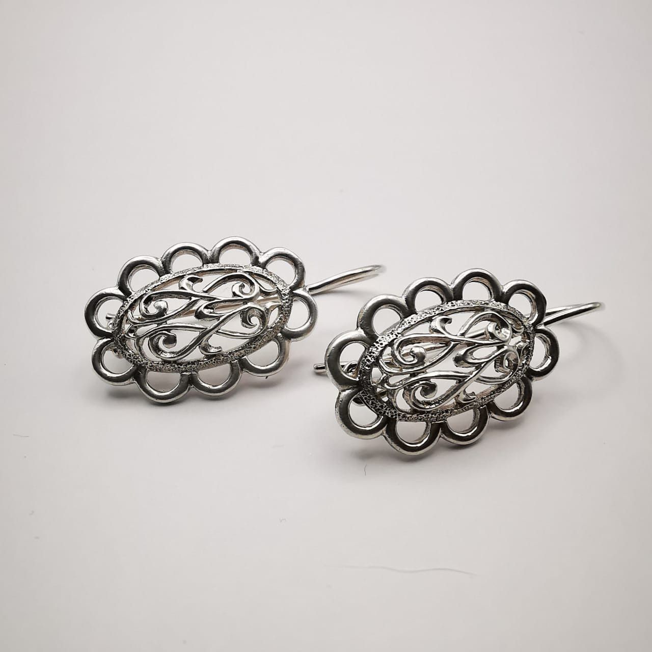 Vintage Vintage Earrings "Light Joy" 925 Sterling Silver, Jewelry Size ONE SIZE - 1 Thumbnail