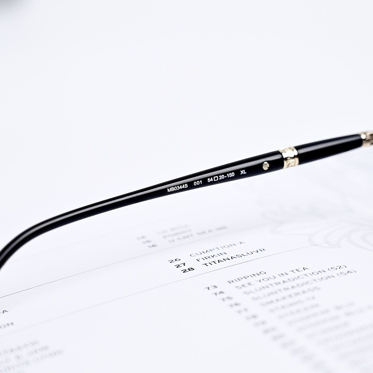 Montblanc MONTBLANC MB0344S SUNGLASSES Size ONE SIZE - 5 Thumbnail