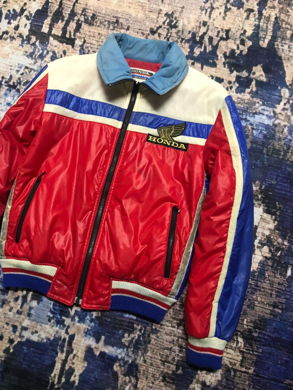 Honda Vintage 90s Honda Racing Team Puffer Jacket Size US M / EU 48-50 / 2 - 9 Thumbnail
