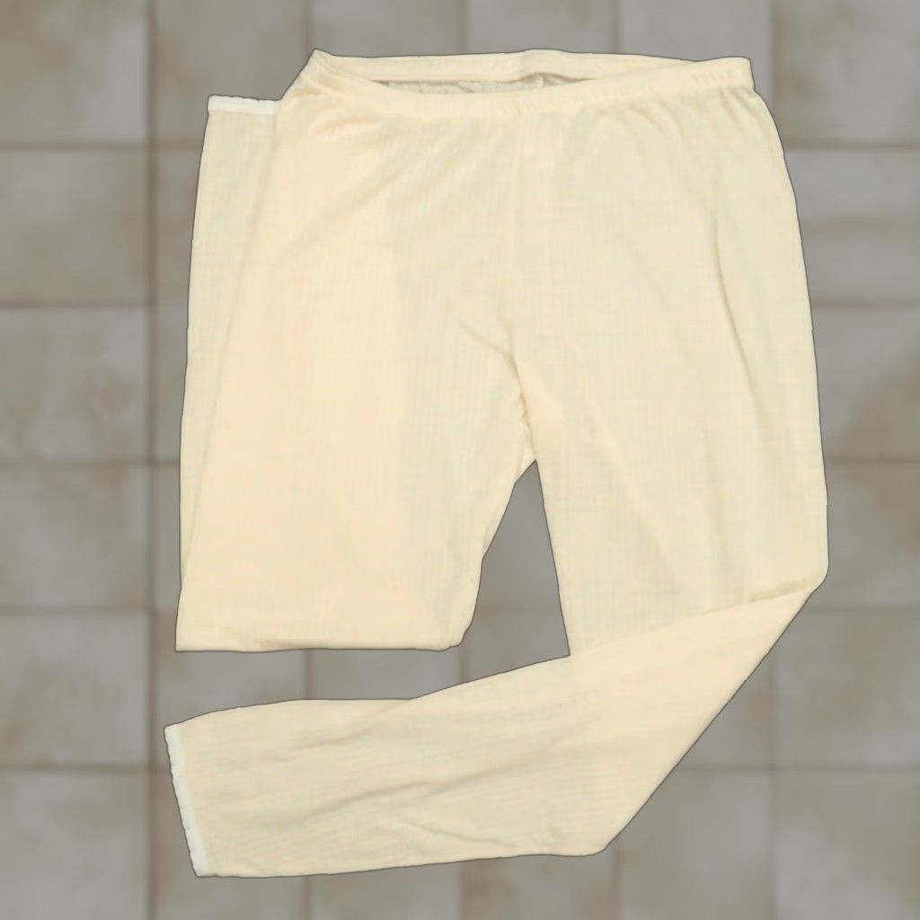 Patagonia VINTAGE Patagonia Brand Patagonia US United States Pants Women Medium Beige Cream Tan Baselayer Lace Capilene USA Size 32" / US 10 / IT 46 - 1 Thumbnail