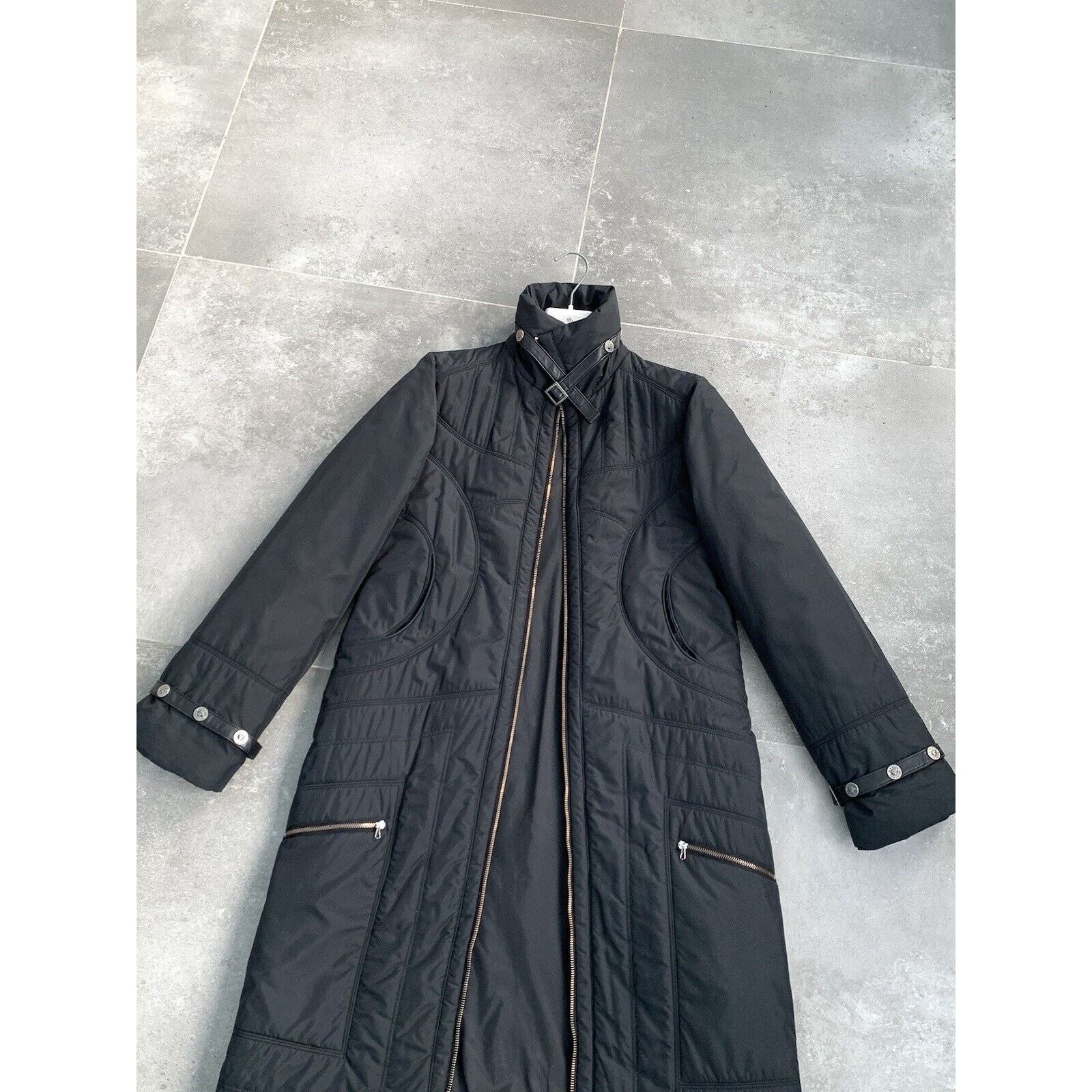 Versace Jeans Couture Women's VERSACE Medusa LEATHER TRIM Long Parka Jacket Coat M Size M / US 6-8 / IT 42-44 - 2 Thumbnail