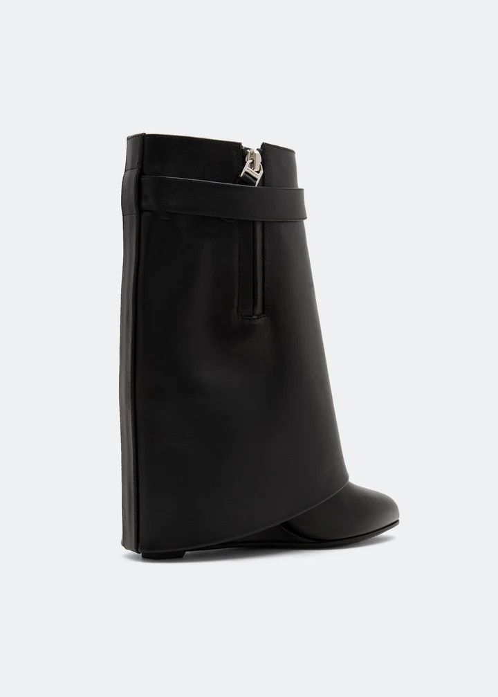 Givenchy o1srvl11e1225 Shark Lock Ankle Boots in Black Size US 5 / IT 35 - 2 Thumbnail