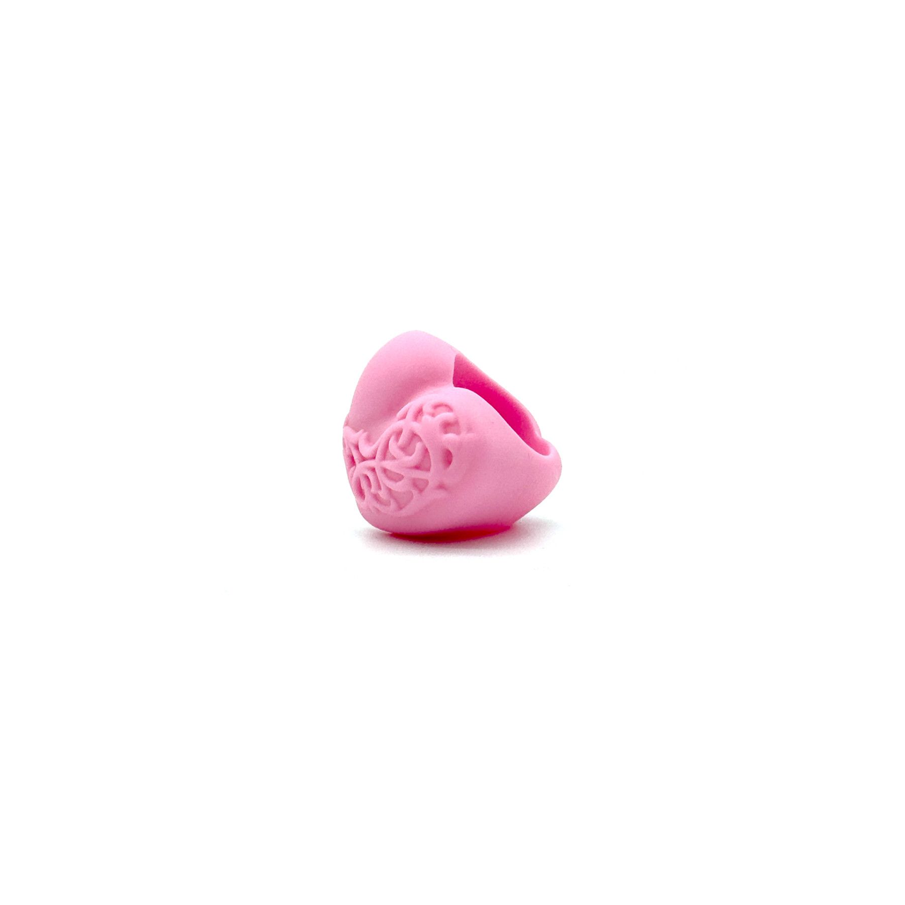 Chrome Hearts Chrome Hearts Pink Resin Heart Ring Size ONE SIZE - 2 Thumbnail