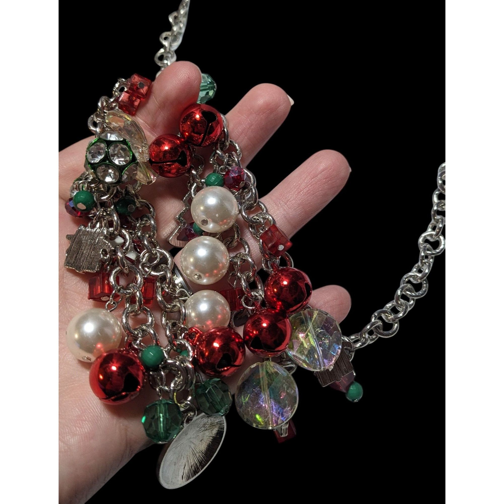 Other Vintage Christmas Holiday Charm Necklace Size ONE SIZE - 4 Thumbnail