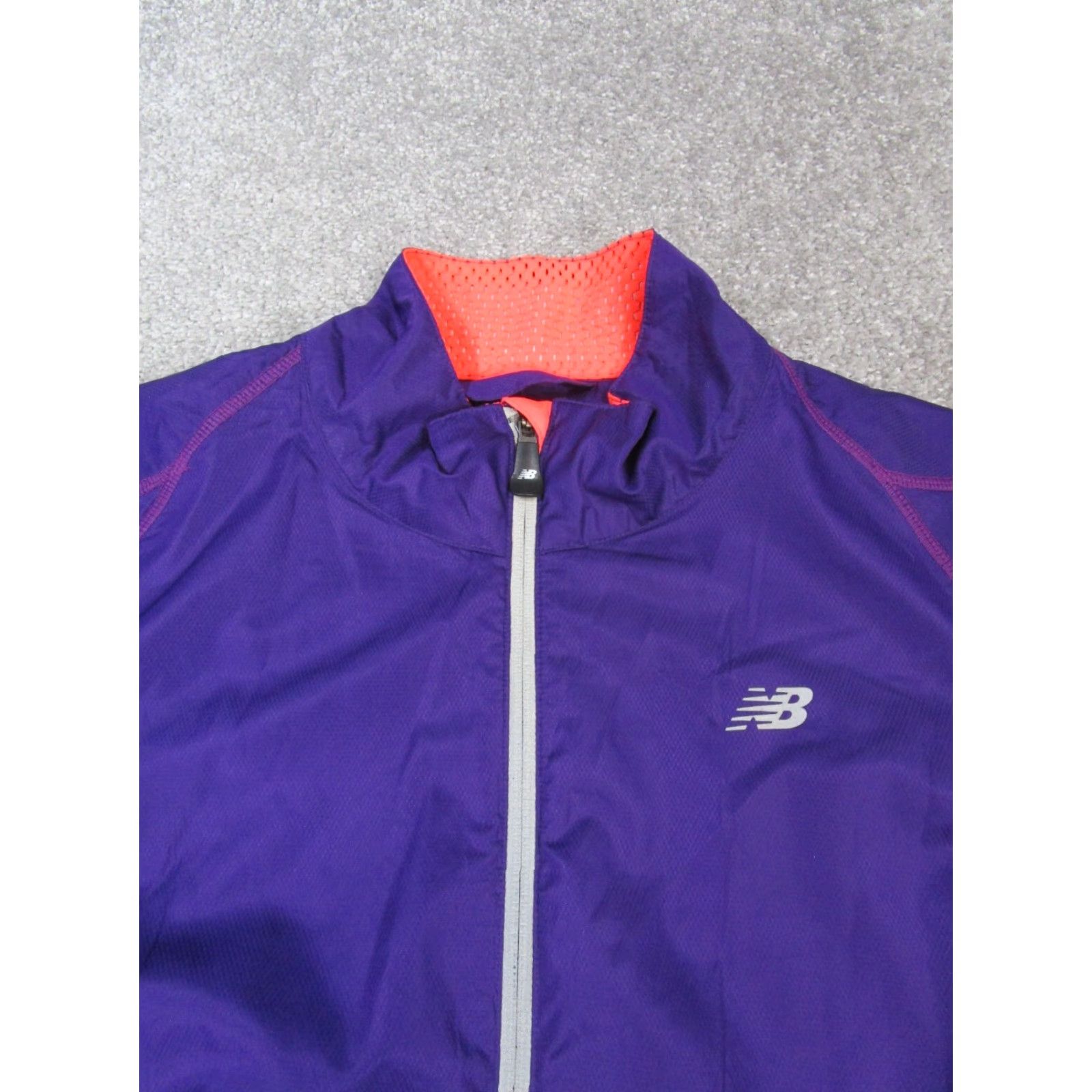 New Balance VINTAGE New Balance Jacket Womens XL Purple Orange Lightning Dry Full Zip Size XL / US 12-14 / IT 48-50 - 2 Thumbnail