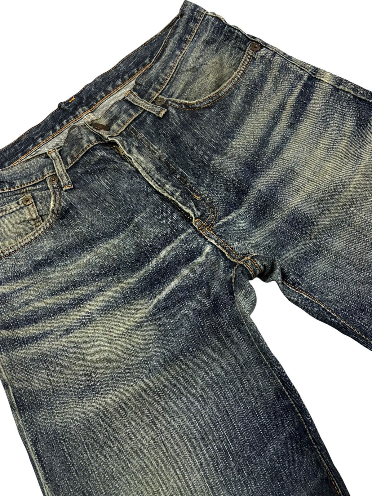 Edwin Vtg Edwin Japan 503 Distressed Jeans Size US 32 / EU 48 - 3 Thumbnail