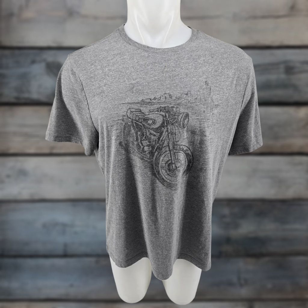 Banana Republic VINTAGE Banana Republic Men's Short Sleeve Shirt Motorcycle Gray XL Size US XL / EU 56 / 4 - 1 Thumbnail