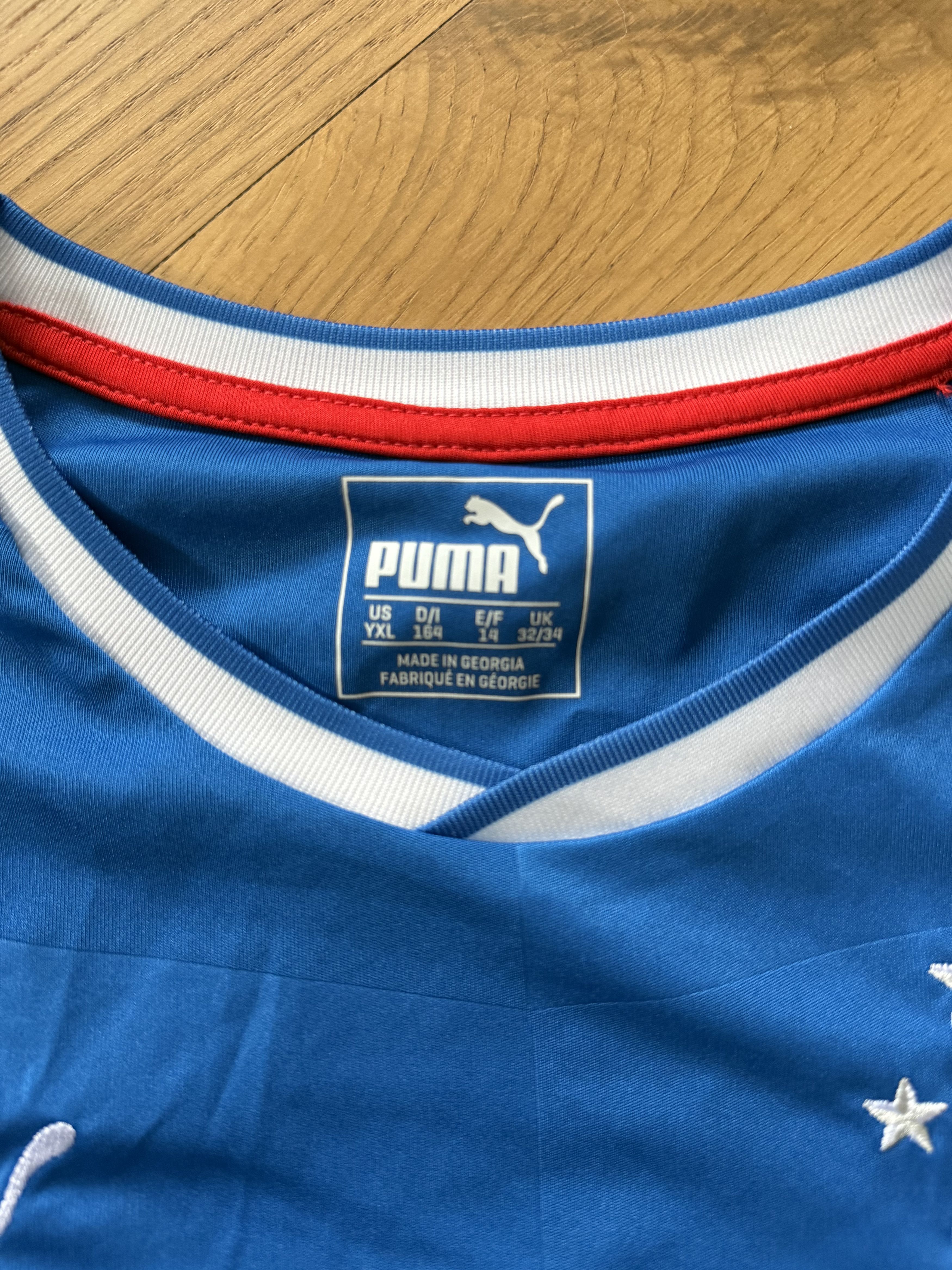 Puma Glasgow Rangers 2016 2017 Miller Football Shirt YXL Size US XS / EU 42 / 0 - 3 Thumbnail