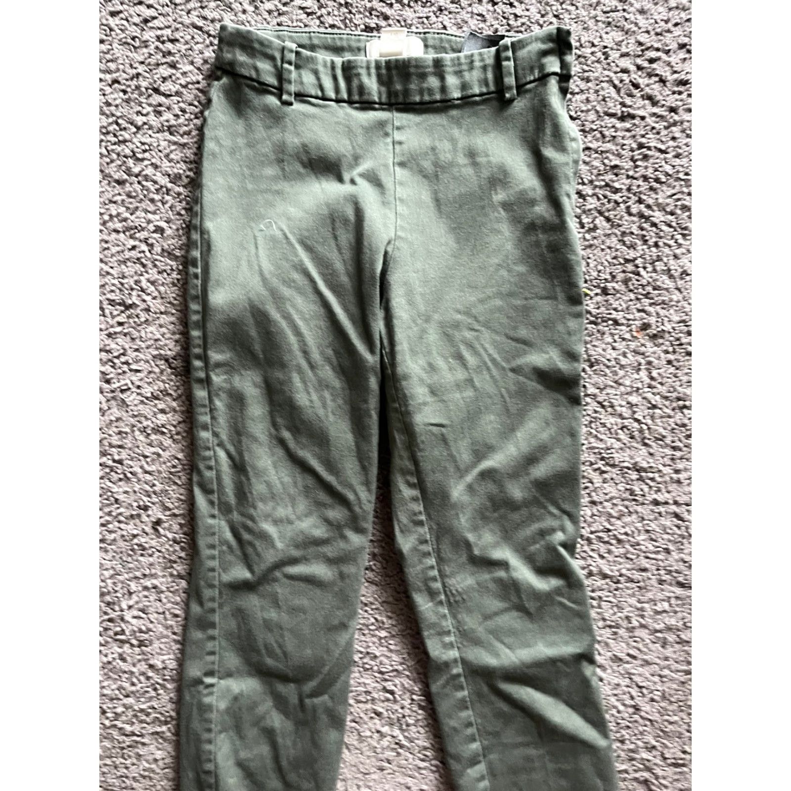 H&M H&M Dress Pants Women 2 Olive Green Dress Pants Adult Regular Ankle Zip Side Pull On Slim Fit Women's Pants 2 Midsummer? Size 26" / US 2 / IT 38 - 2 Thumbnail