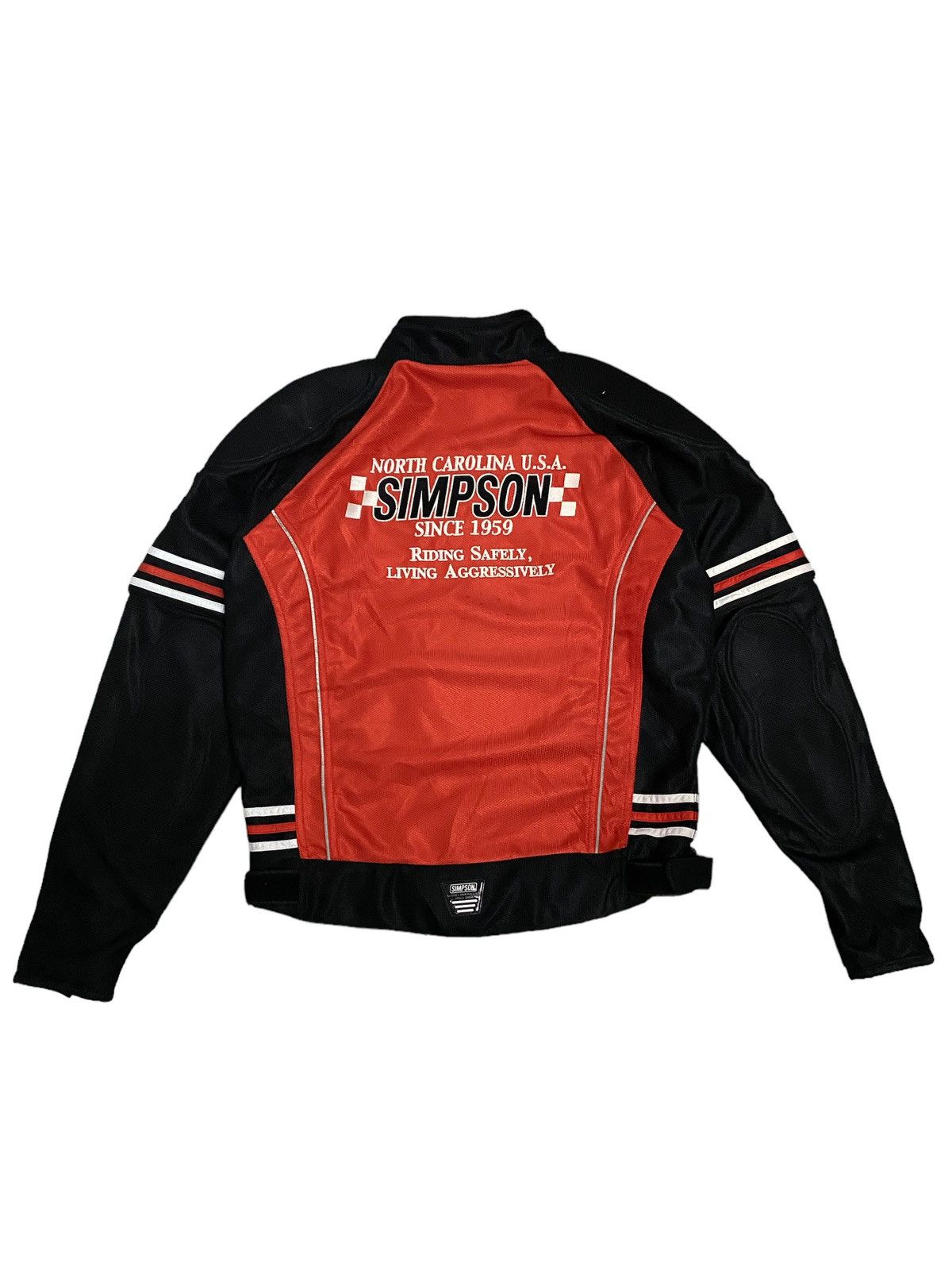 Sports Specialties × Vintage Offer‼️Vintage Simpson Racing Motorsport Biker Jacket Size US L / EU 52-54 / 3 - 2 Thumbnail