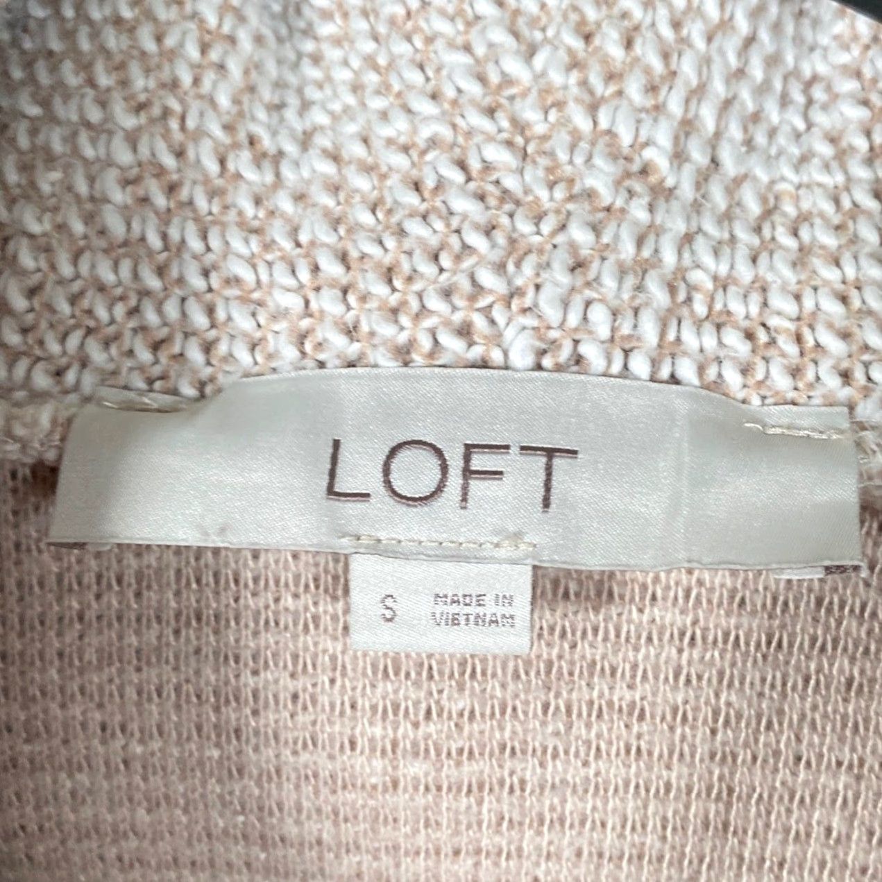Loft Ann Taylor LOFT Womens Sweater Oatmeal Turtleneck Long Sleeve Small Size S / US 4 / IT 40 - 4 Thumbnail