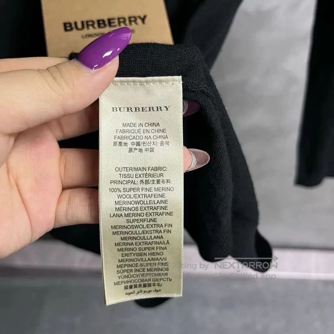 Burberry burberry black long sleeve knit cardigan. Size US M / EU 48-50 / 2 - 4 Thumbnail