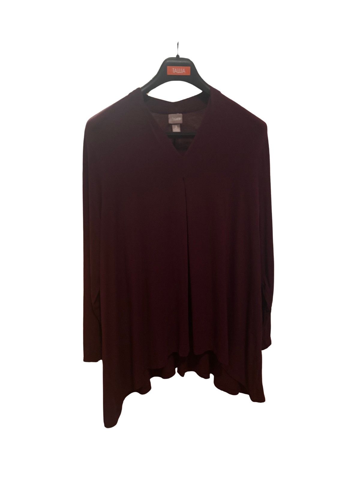 Chicos Women’s burgundy Tunic Size 3XL / US 20-22 - 9 Thumbnail